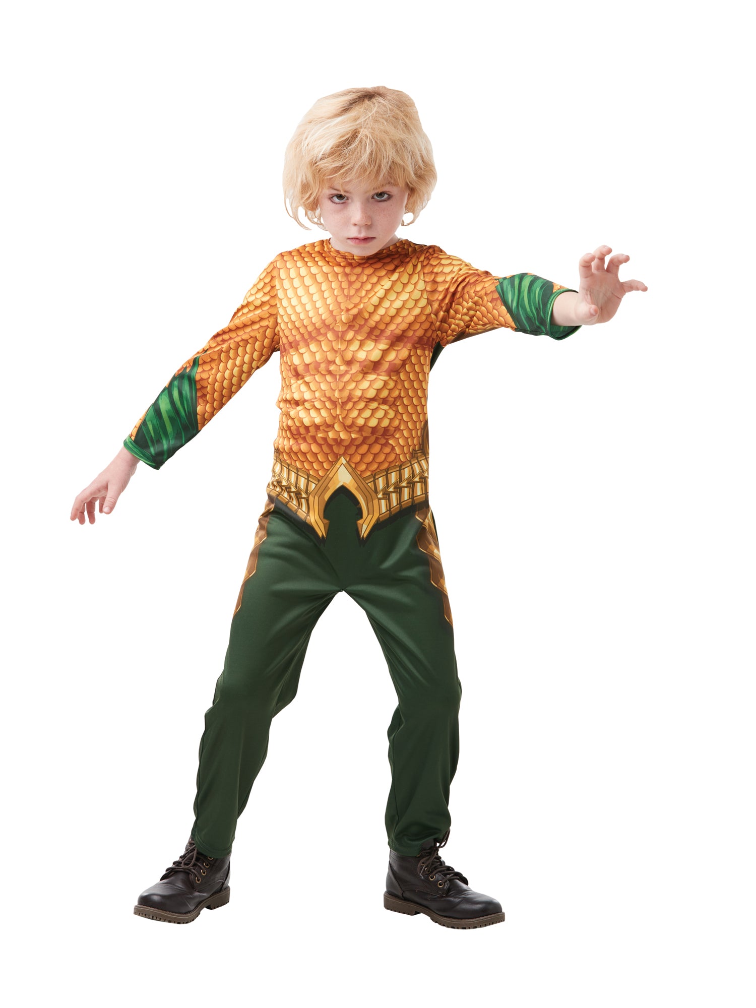 Aquaman, Multi, DC, Kids Costumes, Large, Back