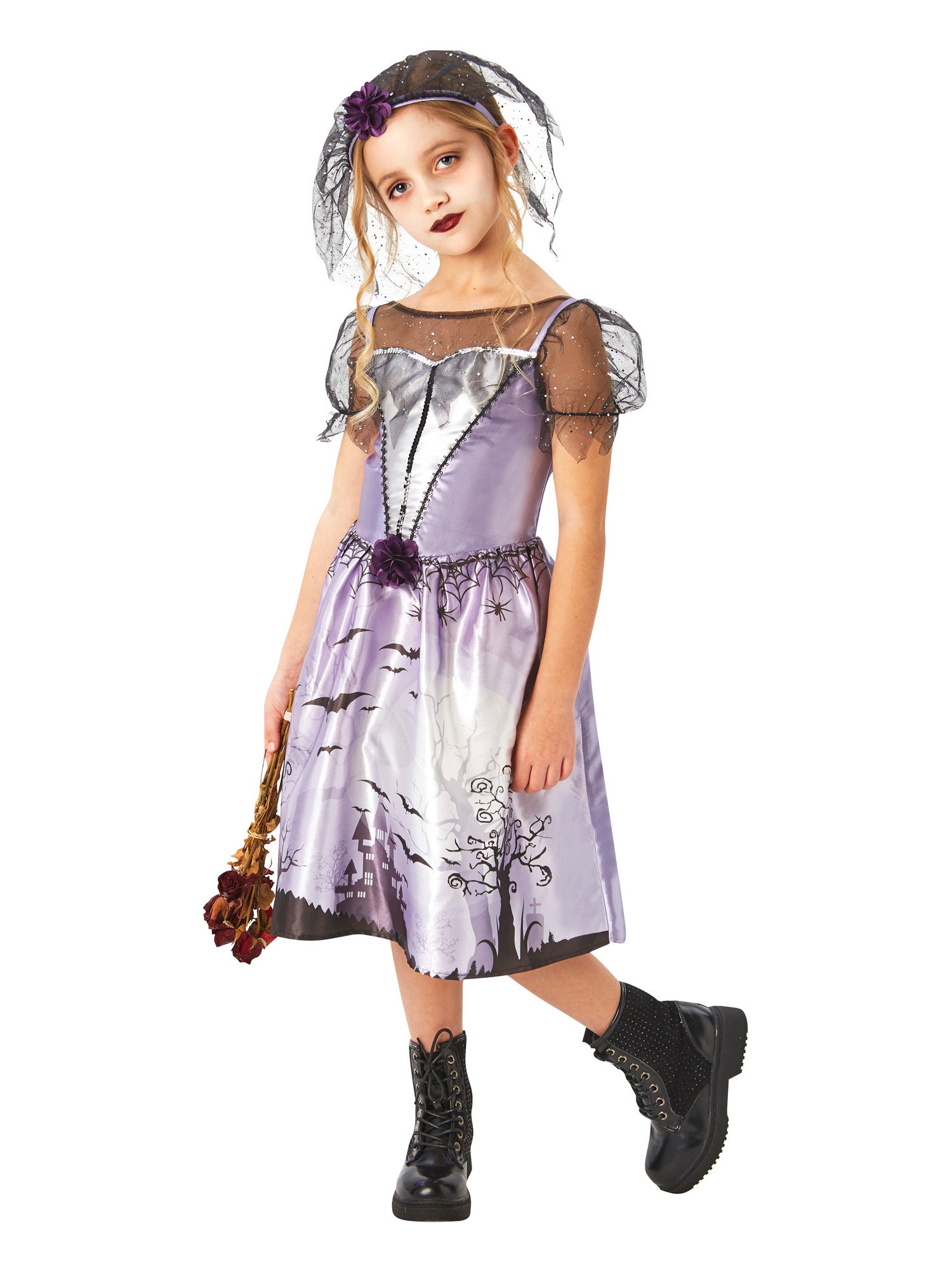 Gothic Bride, Multi, Generic, Childrens Costume, Extra Large, Front