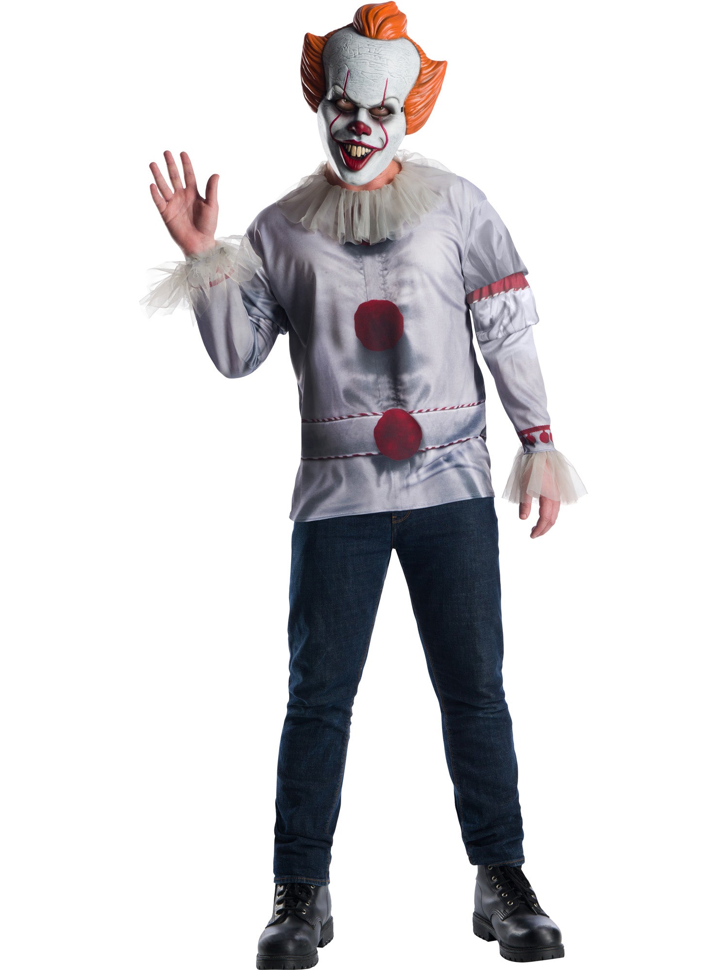 Pennywise, Multi, IT, Adult Costume, Extra Large, Front
