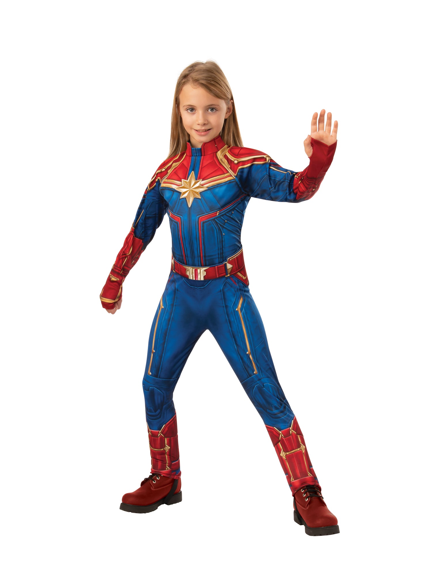 Captain Marvel, Avengers, Multi, Marvel, Kids Costumes, Medium, Back