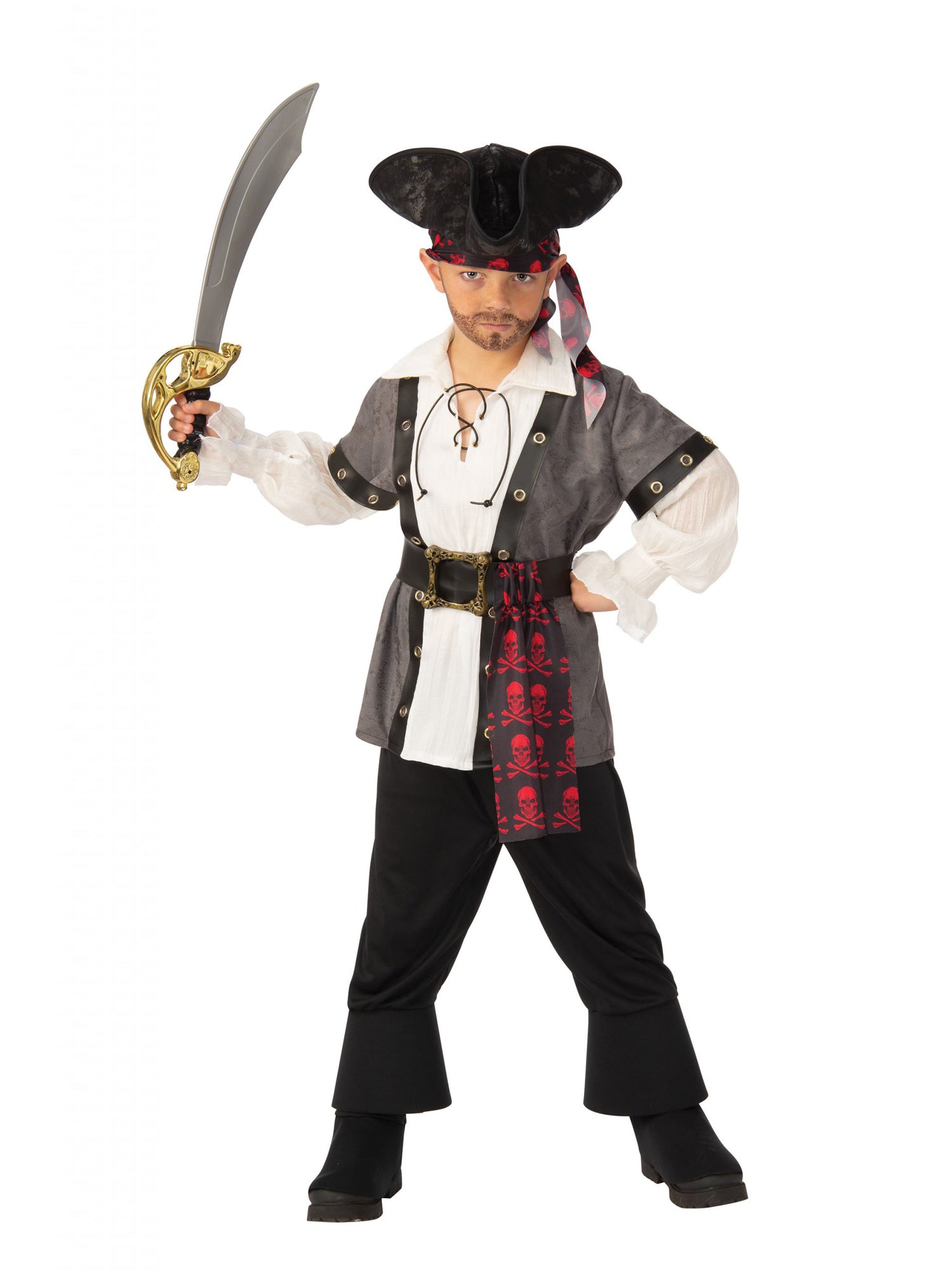 Pirate, Multi, Generic, Kids Costumes, , Front