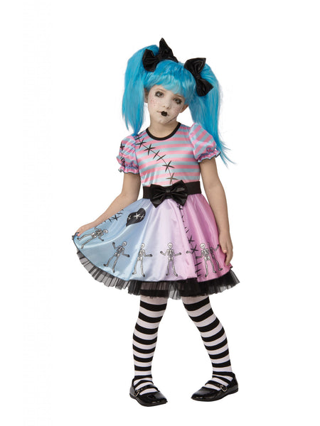 Kids Little Blue Skelly Costume