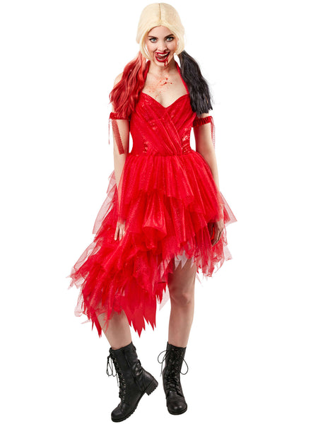 Adult Harley Quinn Red Dress From Suicide Squad 2