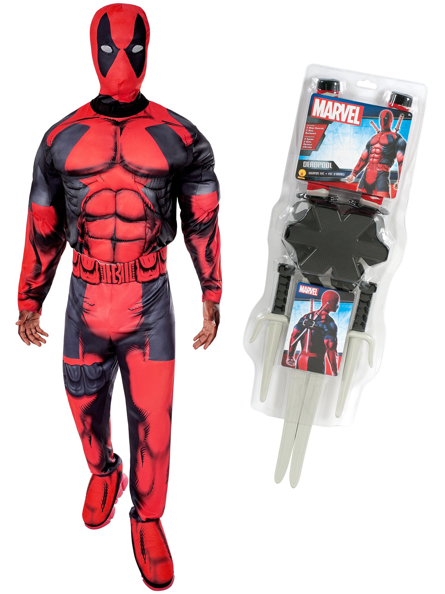 Deadpool, Multi, Marvel, Adult Costume, , Front