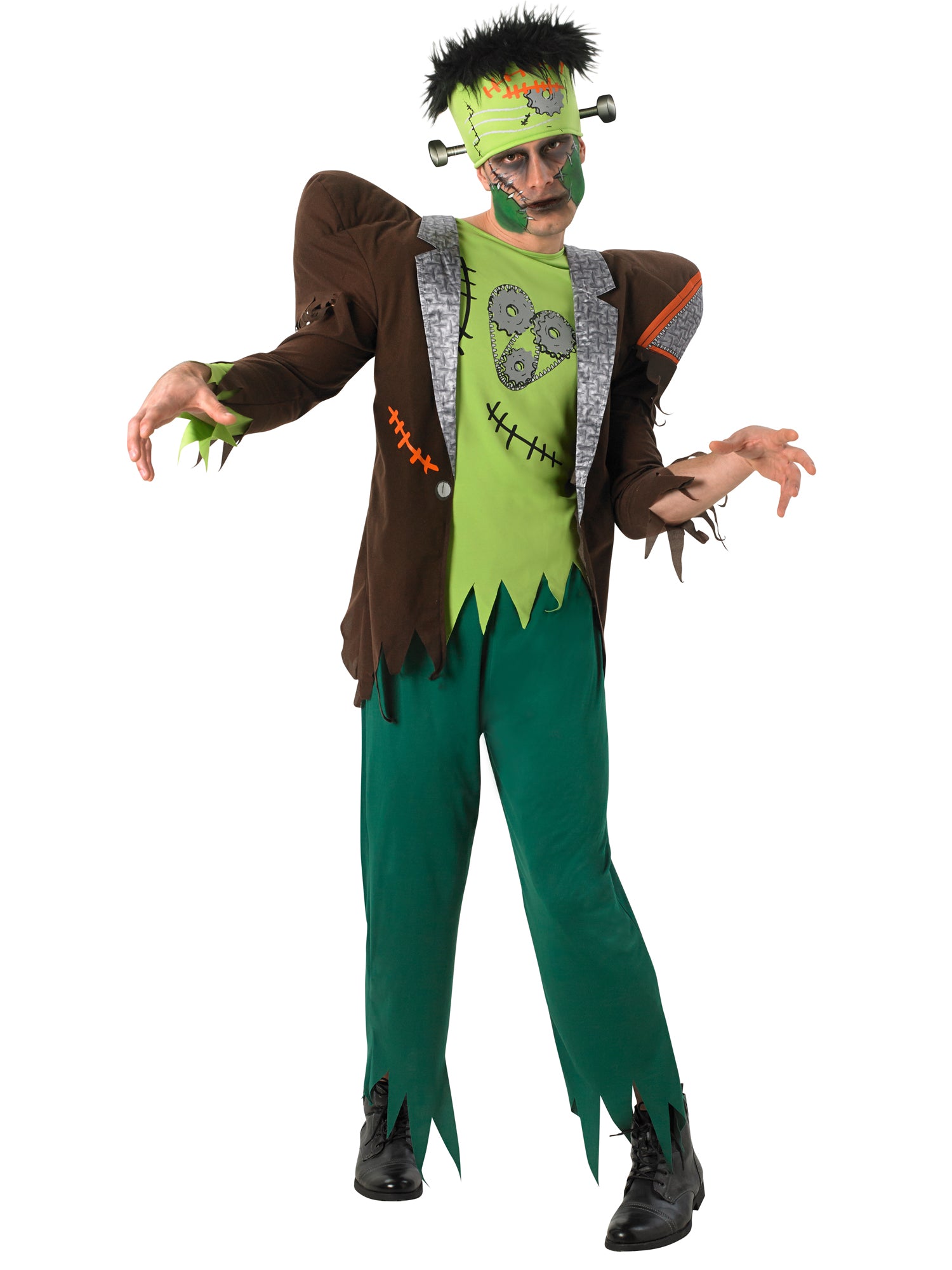 Frankenstein, Multi, Generic, Adult Costume, Extra Large, Front