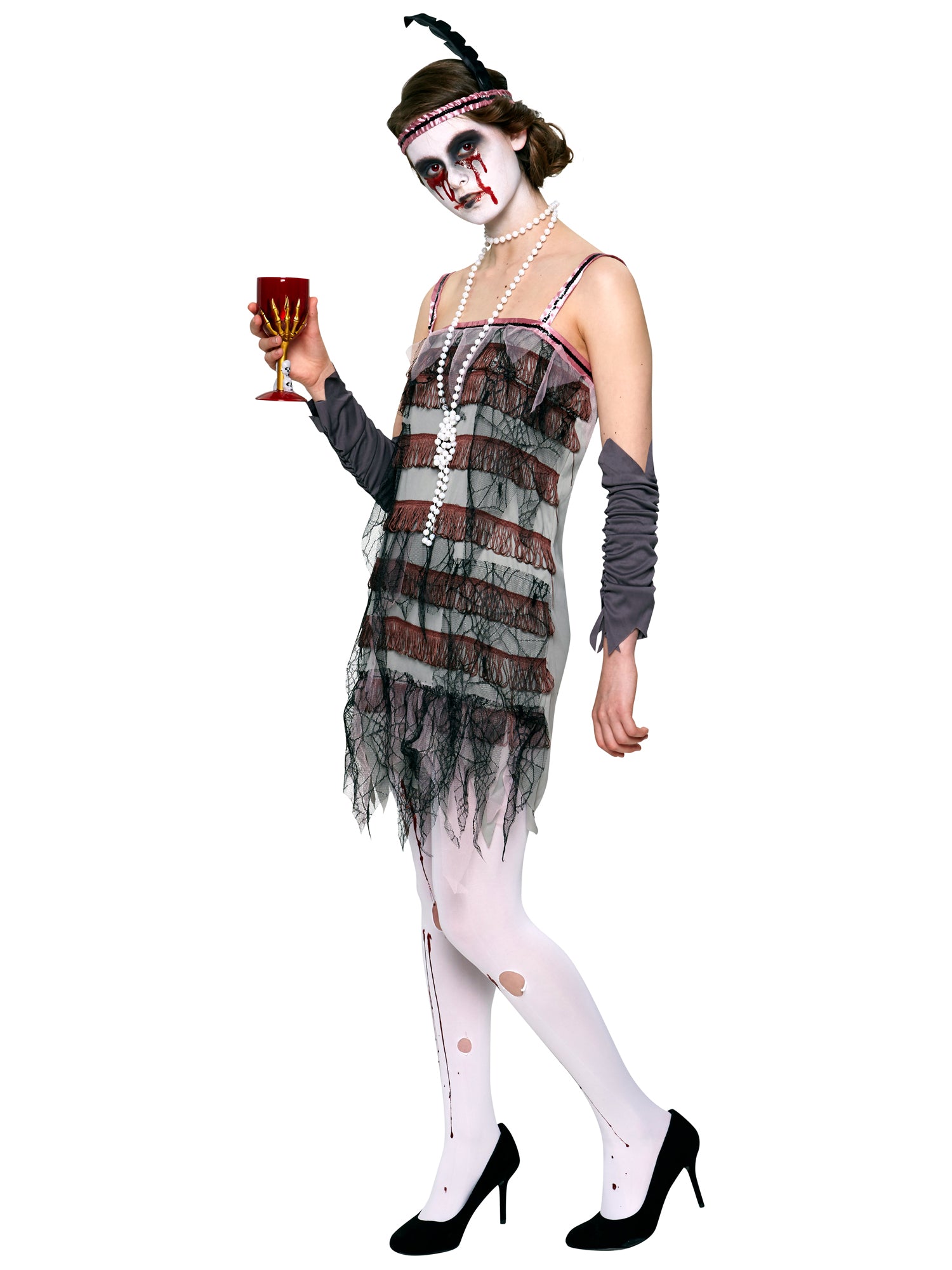 Lady Gravestone, Multi, Forum, Adult Costume, Small, Front