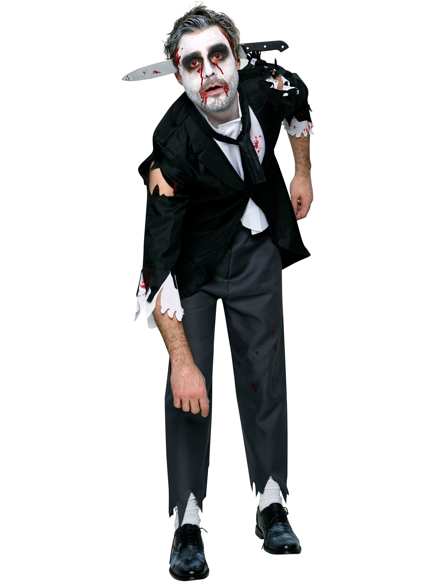 Zombie, Multi, Generic, Adult Costume, Standard, Front