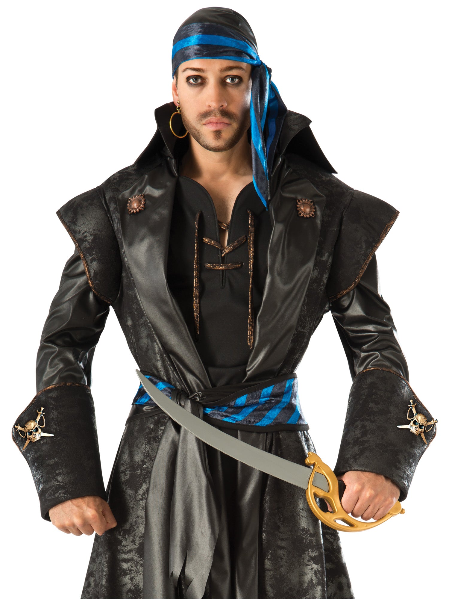 Pirate, Multi, Forum, Adult Costume, Standard, Back