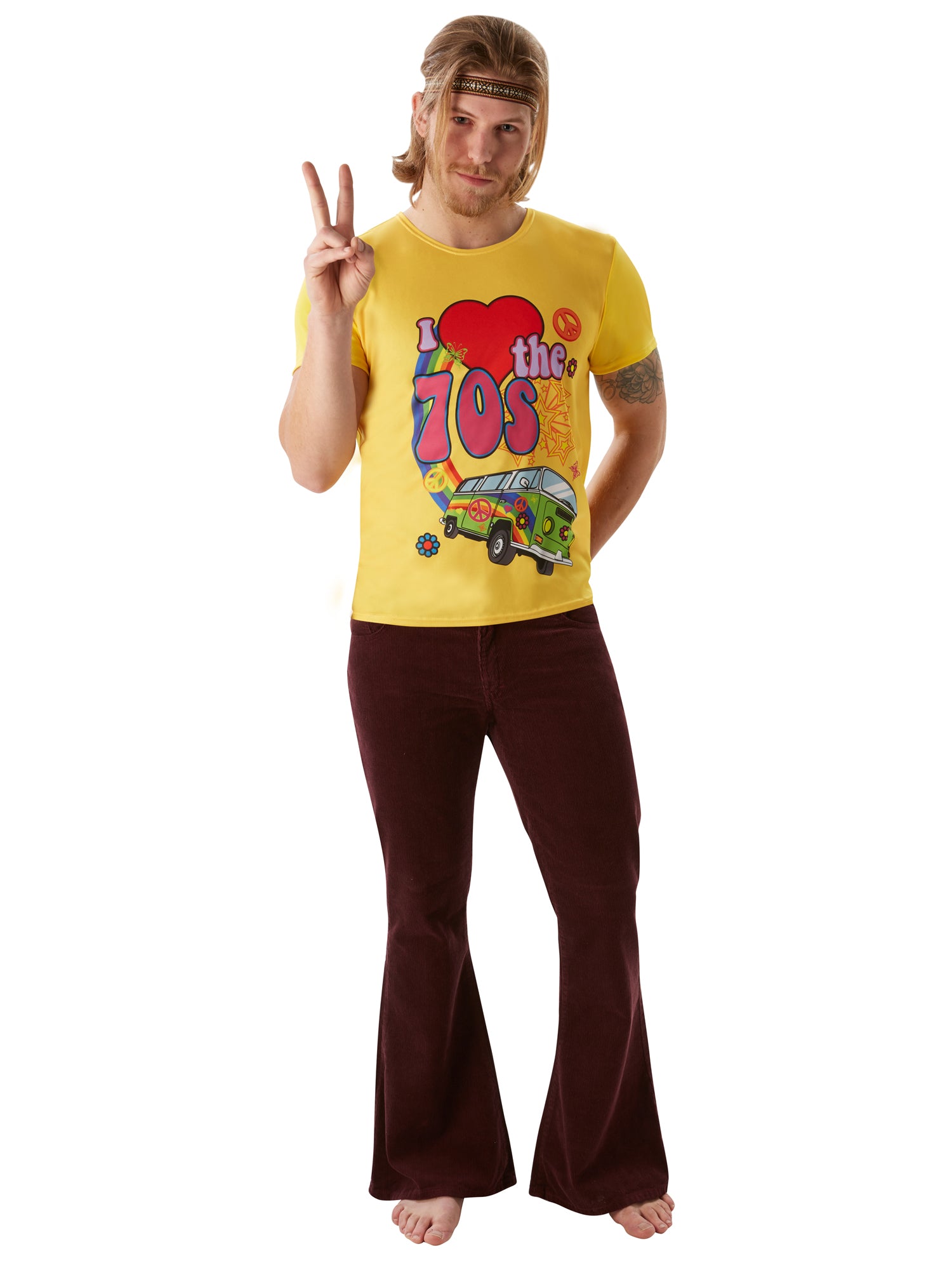 1970s, Multi, Generic, Adult Costume, Small, Front