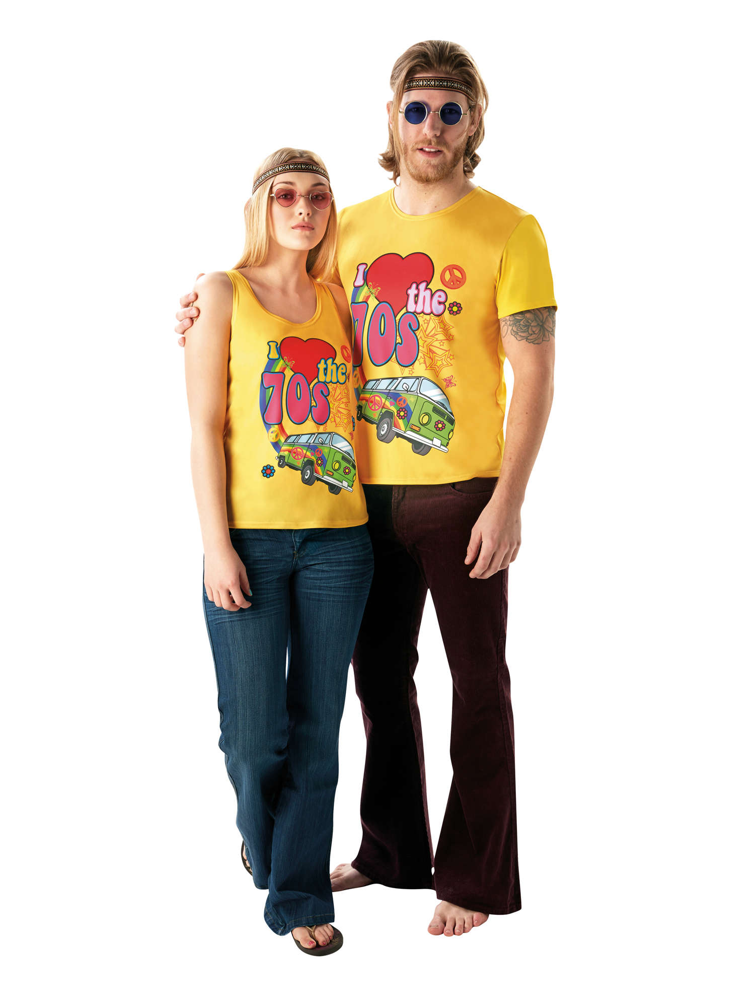 1970s, Multi, Generic, Adult Costume, Small, Side