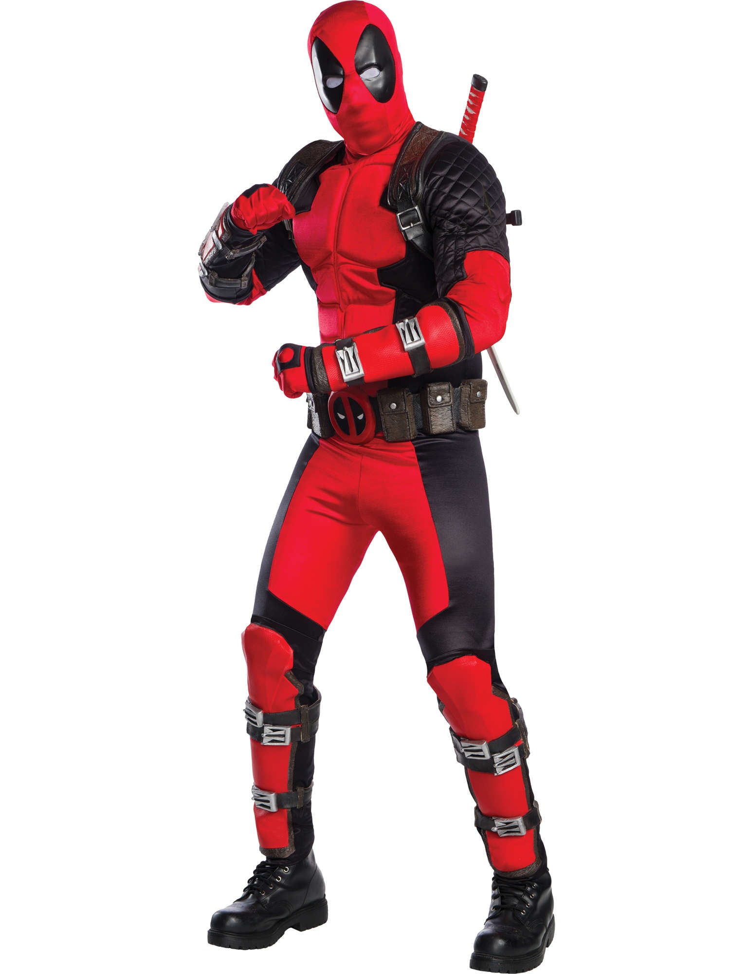 Deadpool, Multi, Marvel, Adult Costume, Standard, Front