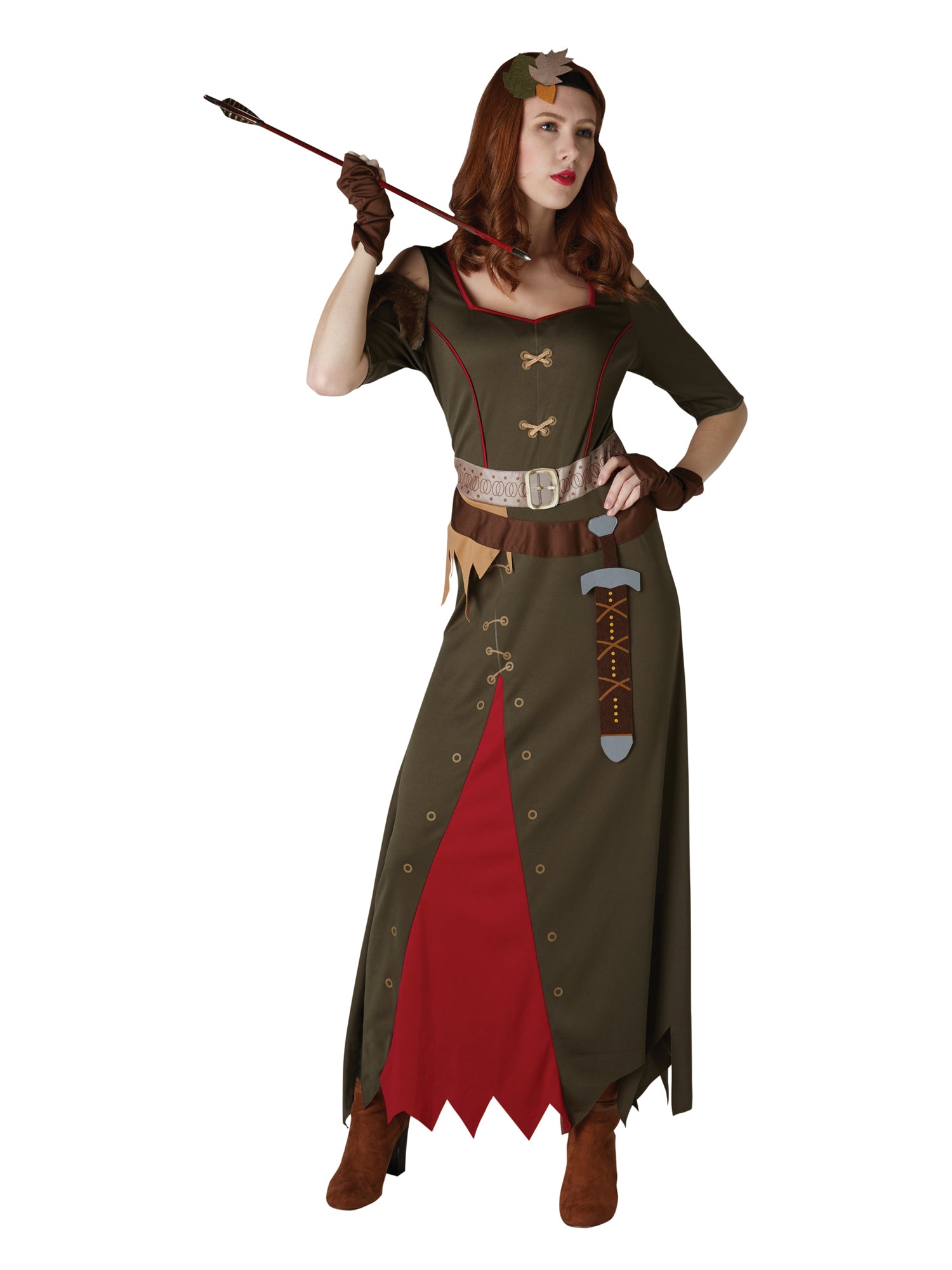 Maid Marian, Multi, Robin Hood, Adult Costume, Extra Small, Front