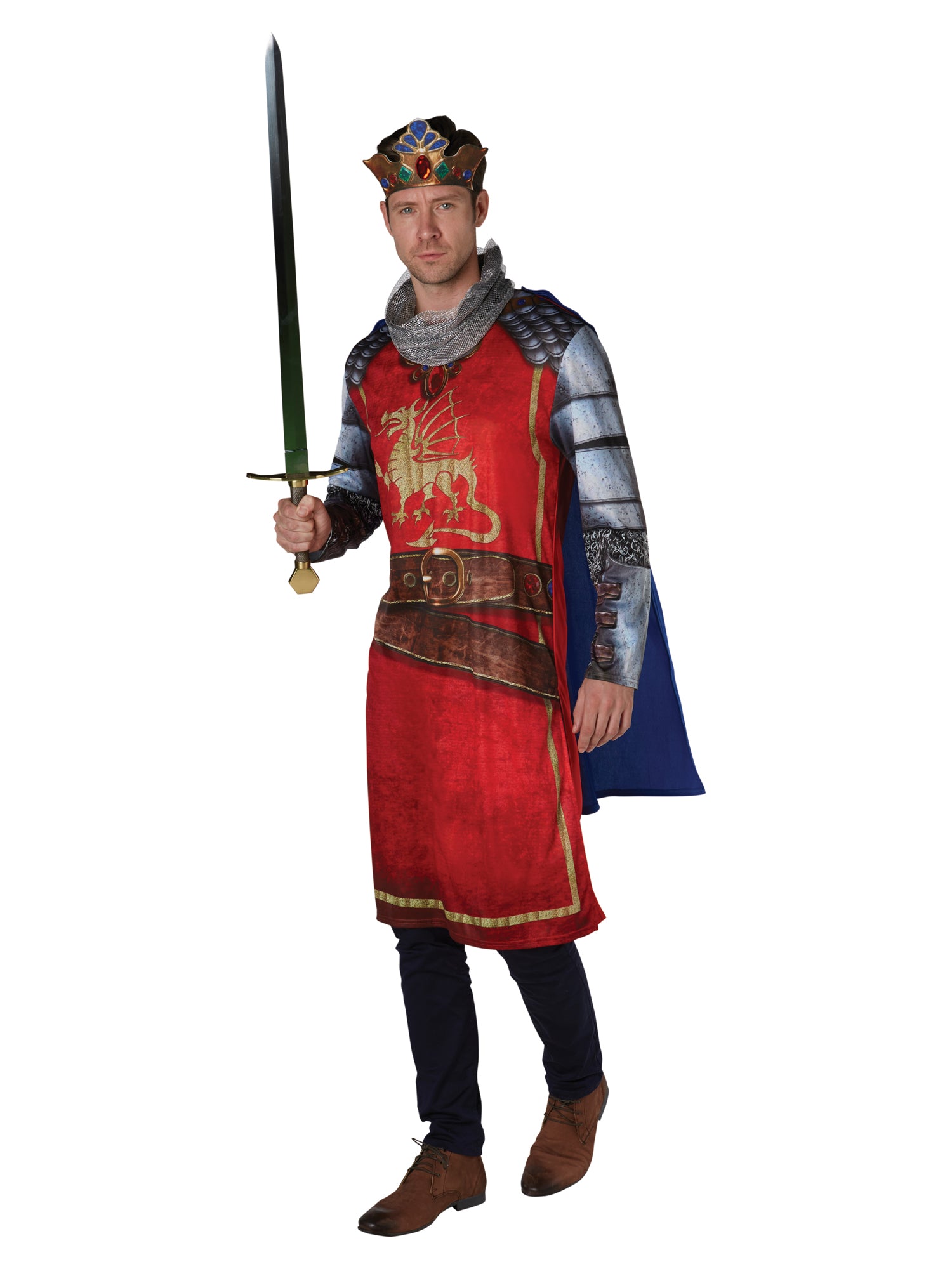 King Arthur, Multi, Robin Hood, Adult Costume, Extra Large, Front