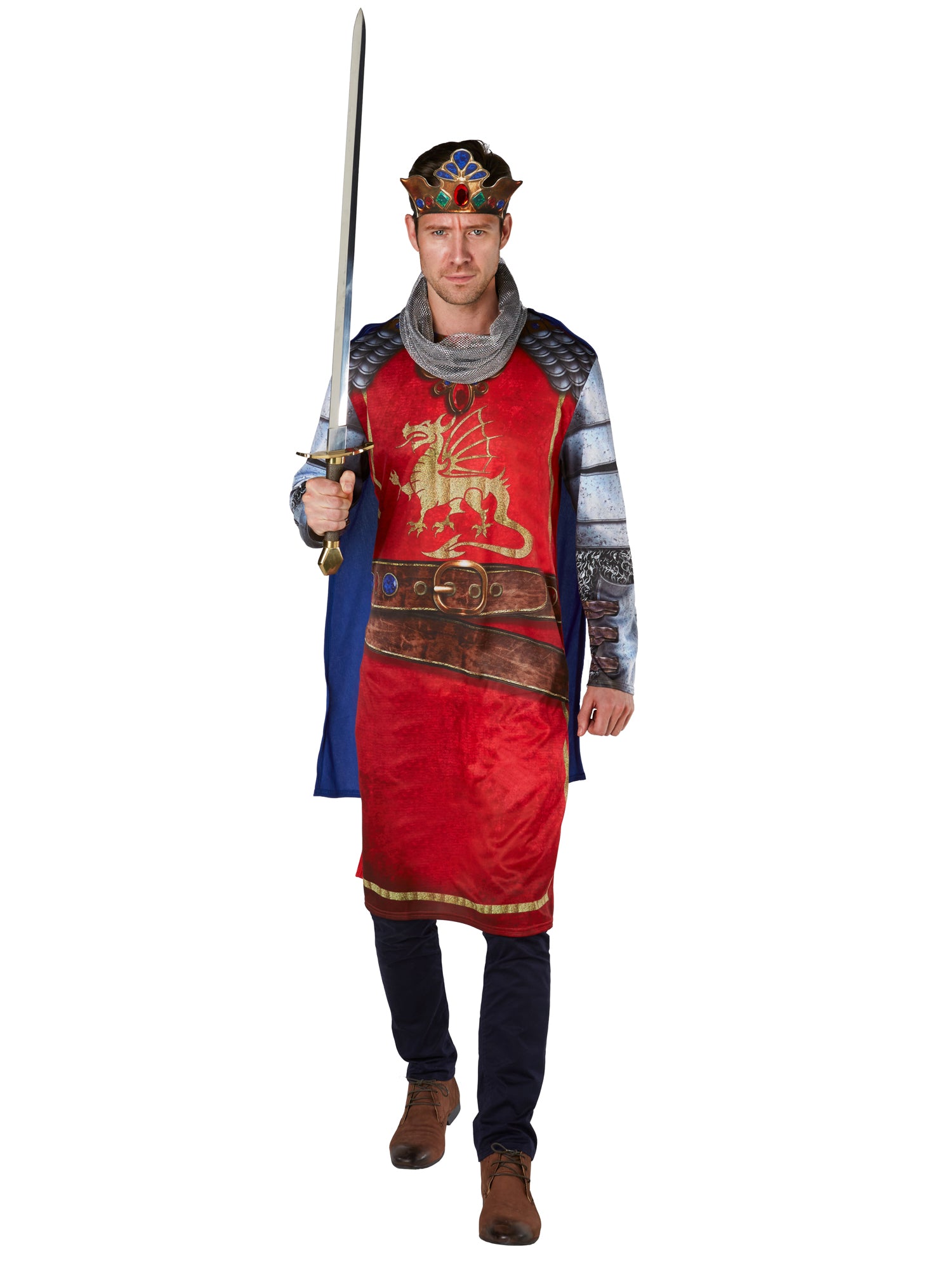 King Arthur, Multi, Robin Hood, Adult Costume, Extra Large, Back