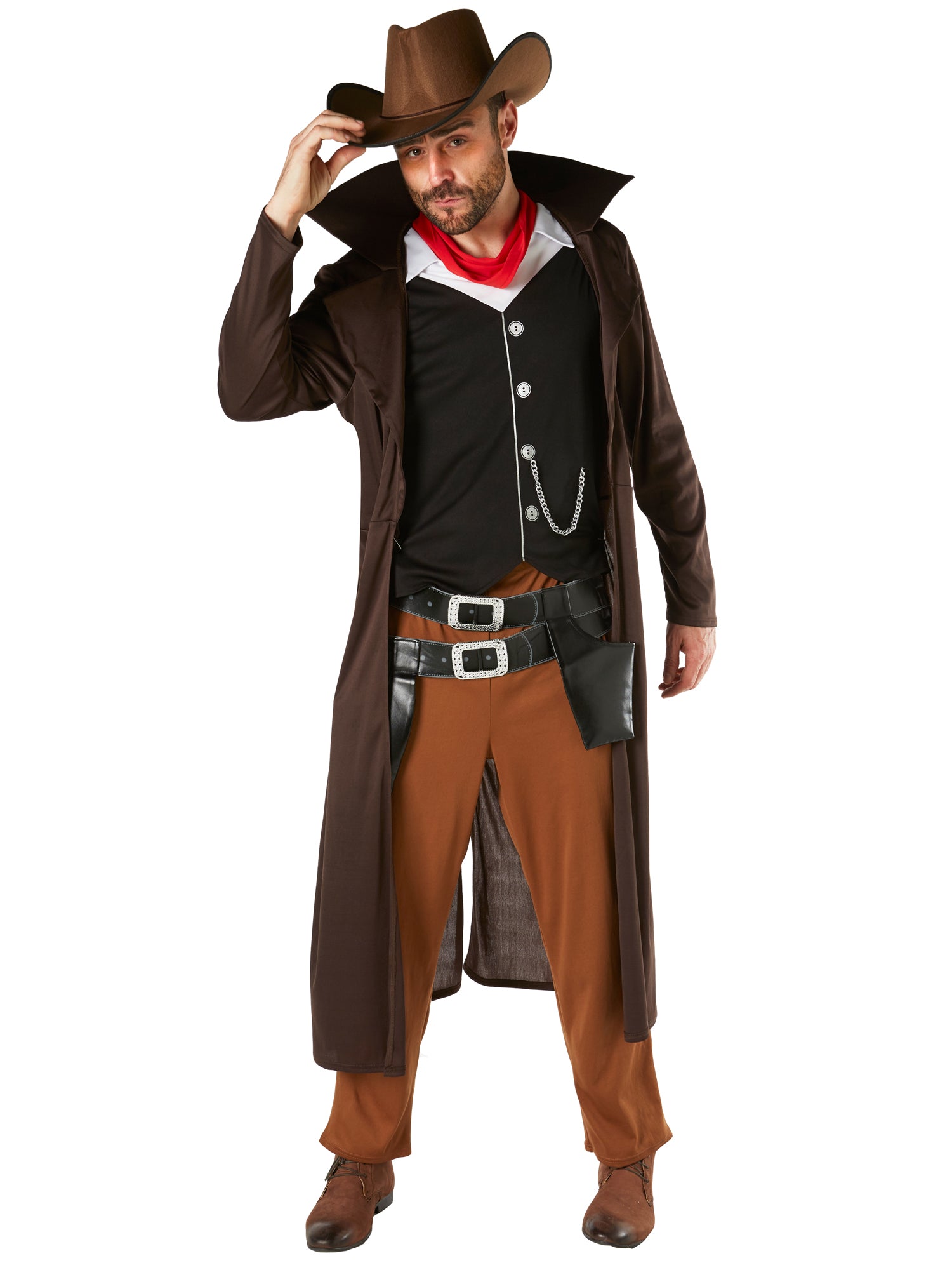 Cowboy, Multi, Generic, Adult Costume, Standard, Side