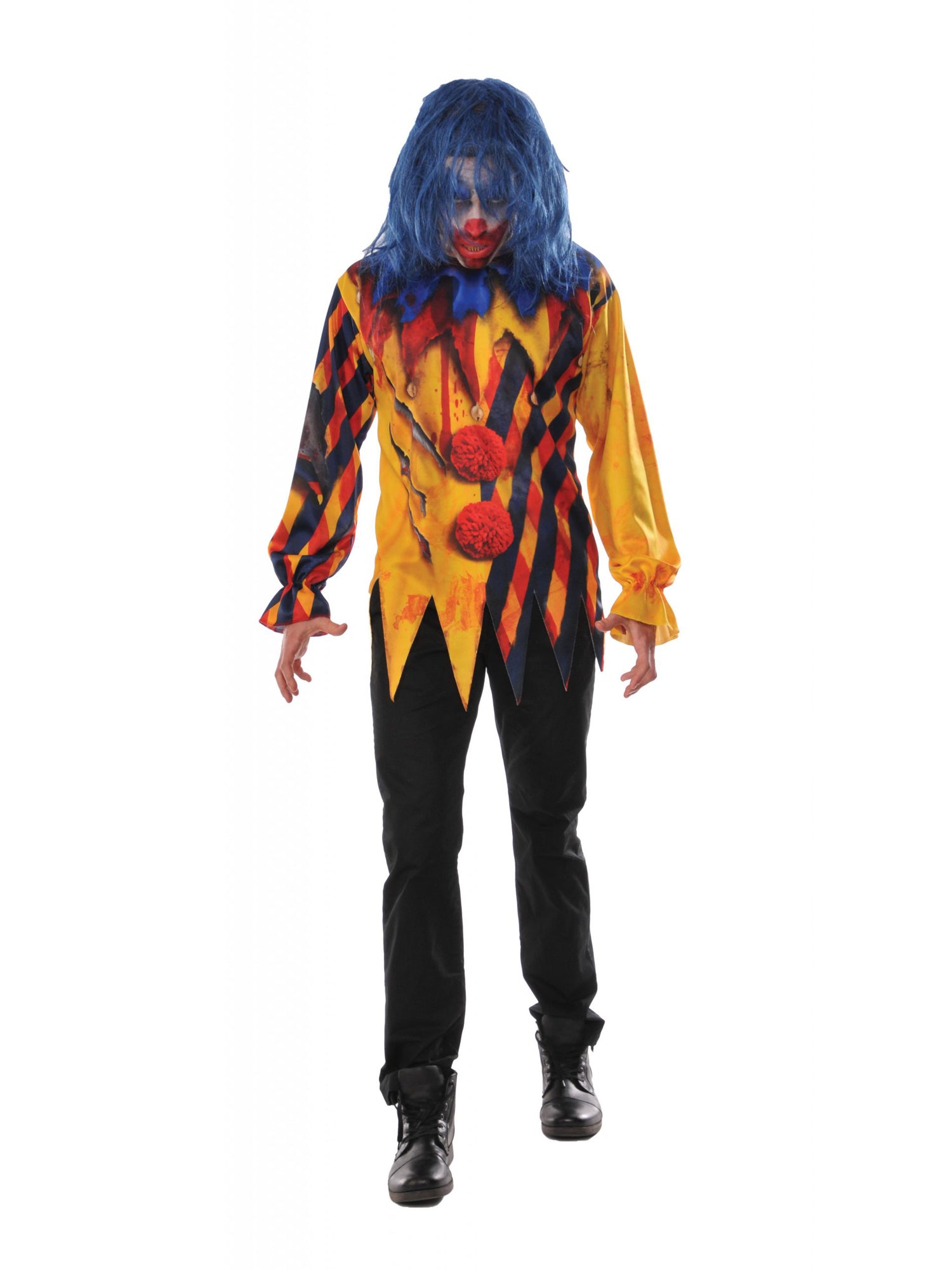 Clown, Multi, Generic, Adult Costume, , Front