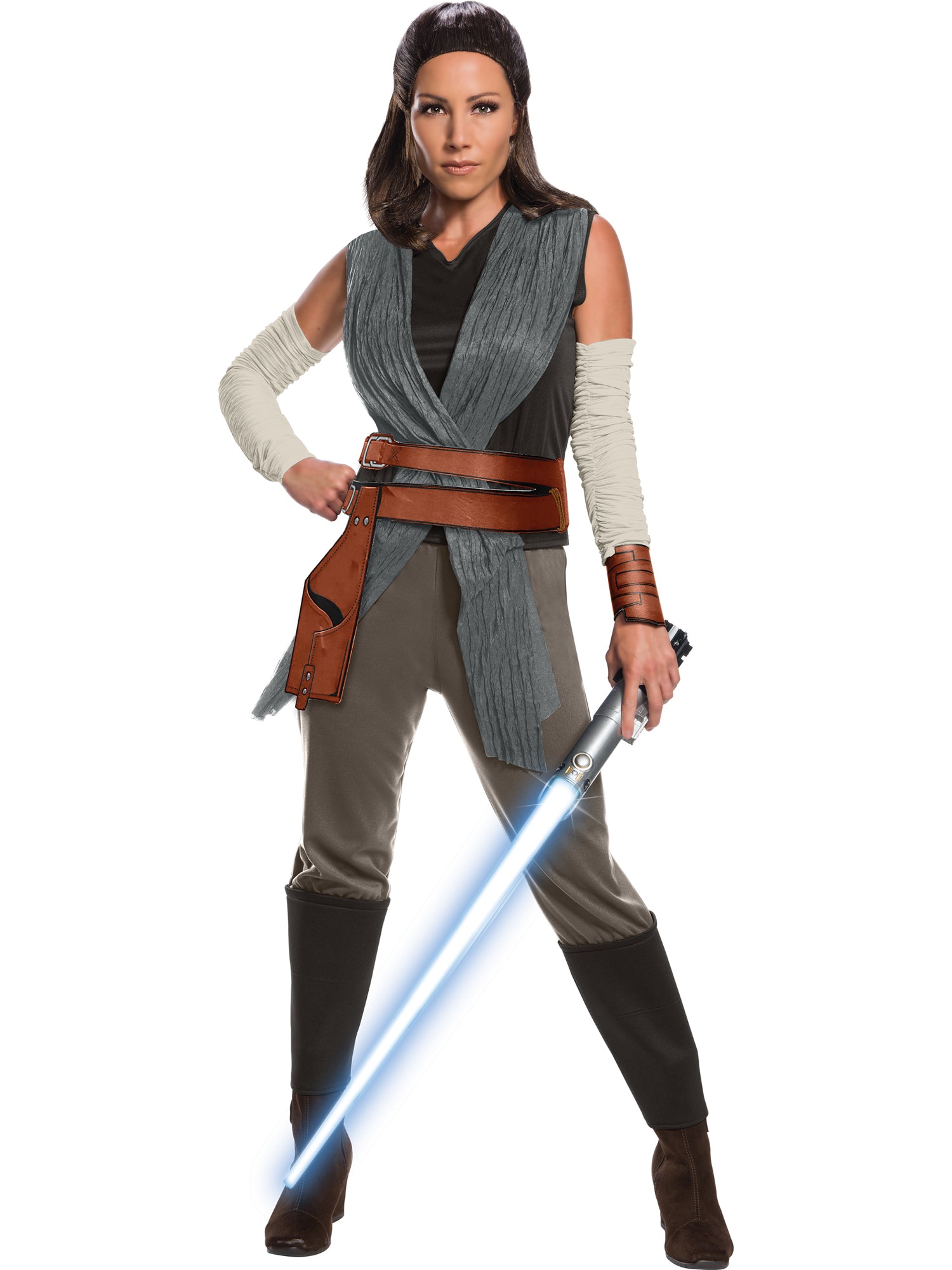 Rey, The Last Jedi, Episode VIII, The Last Jedi, Multi, Star Wars, Adult Costume, Large, Front