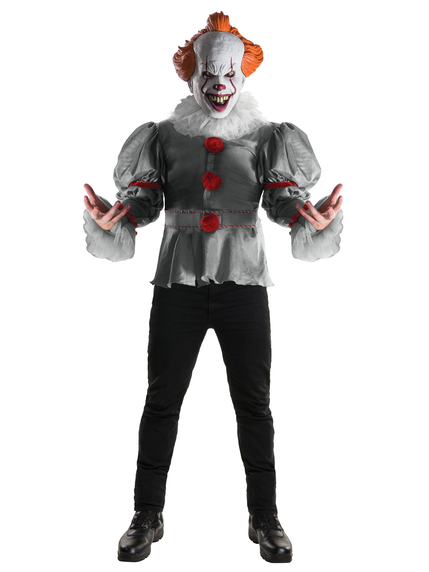 Pennywise, Multi, IT, Adult Costume, Extra Small, Front