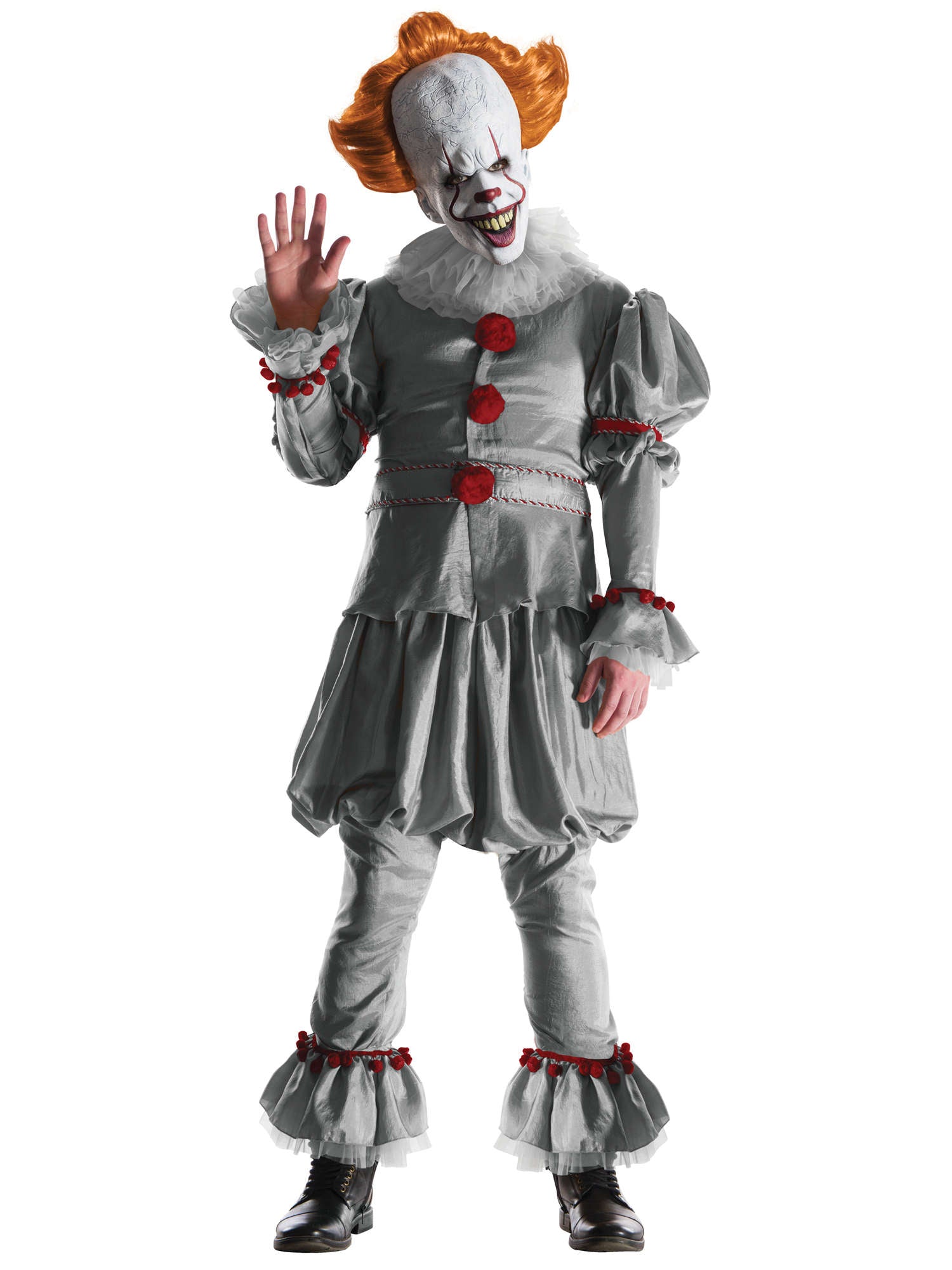 Pennywise, Multi, IT, Adult Costume, Extra Large, Front
