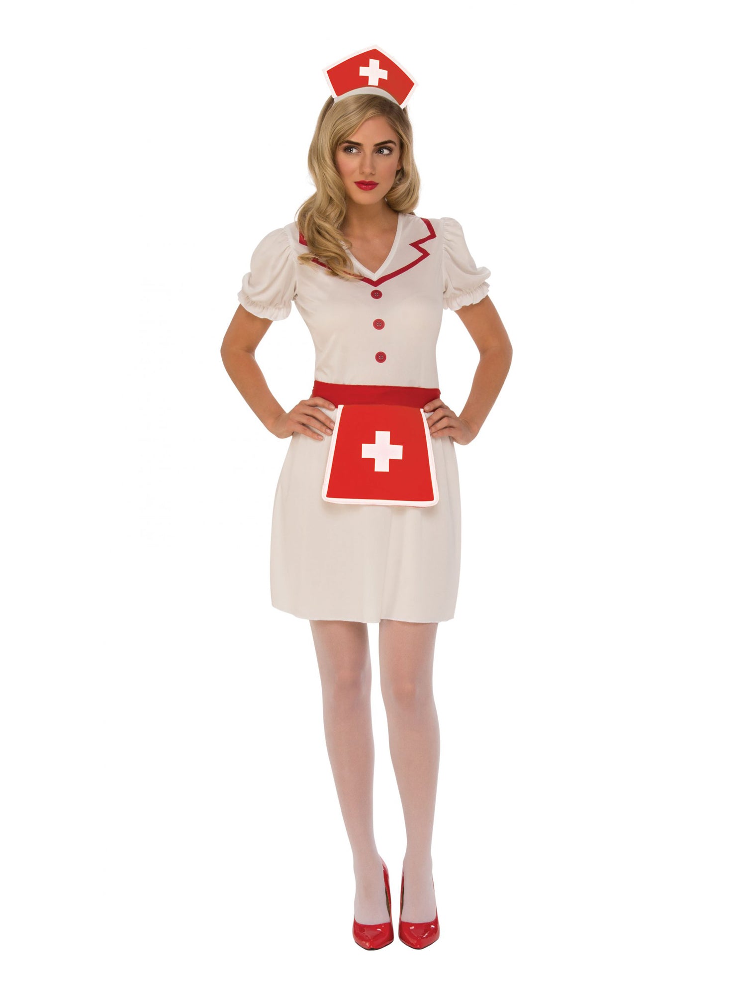 Nurse, Multi, Generic, Adult Costume, , Front