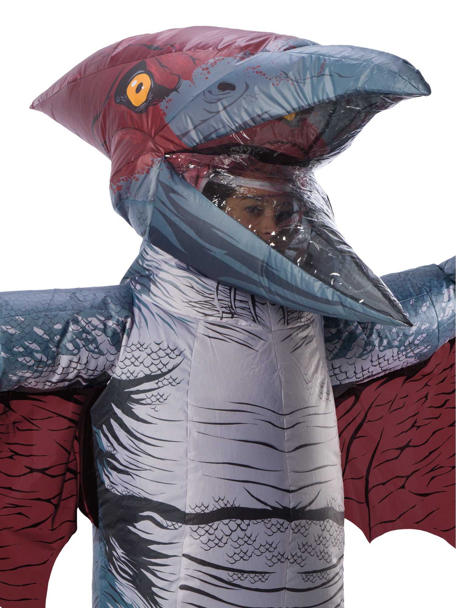 Pteranodon, Multi, Universal - Jurassic, Adult Costume, One Size, Back