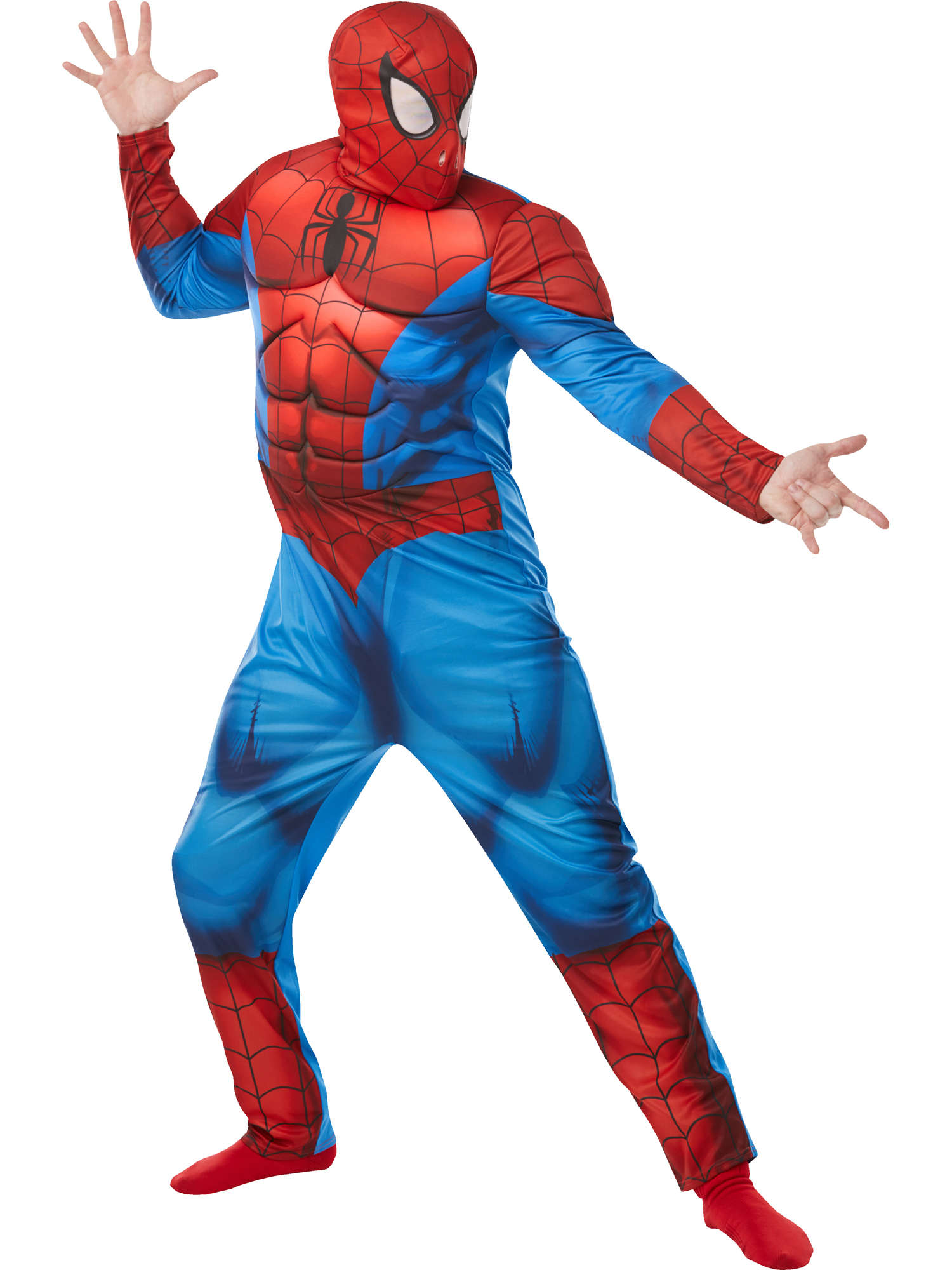 Spider-Man, Avengers, Multi, Marvel, Adult Costume, Extra Large, Front