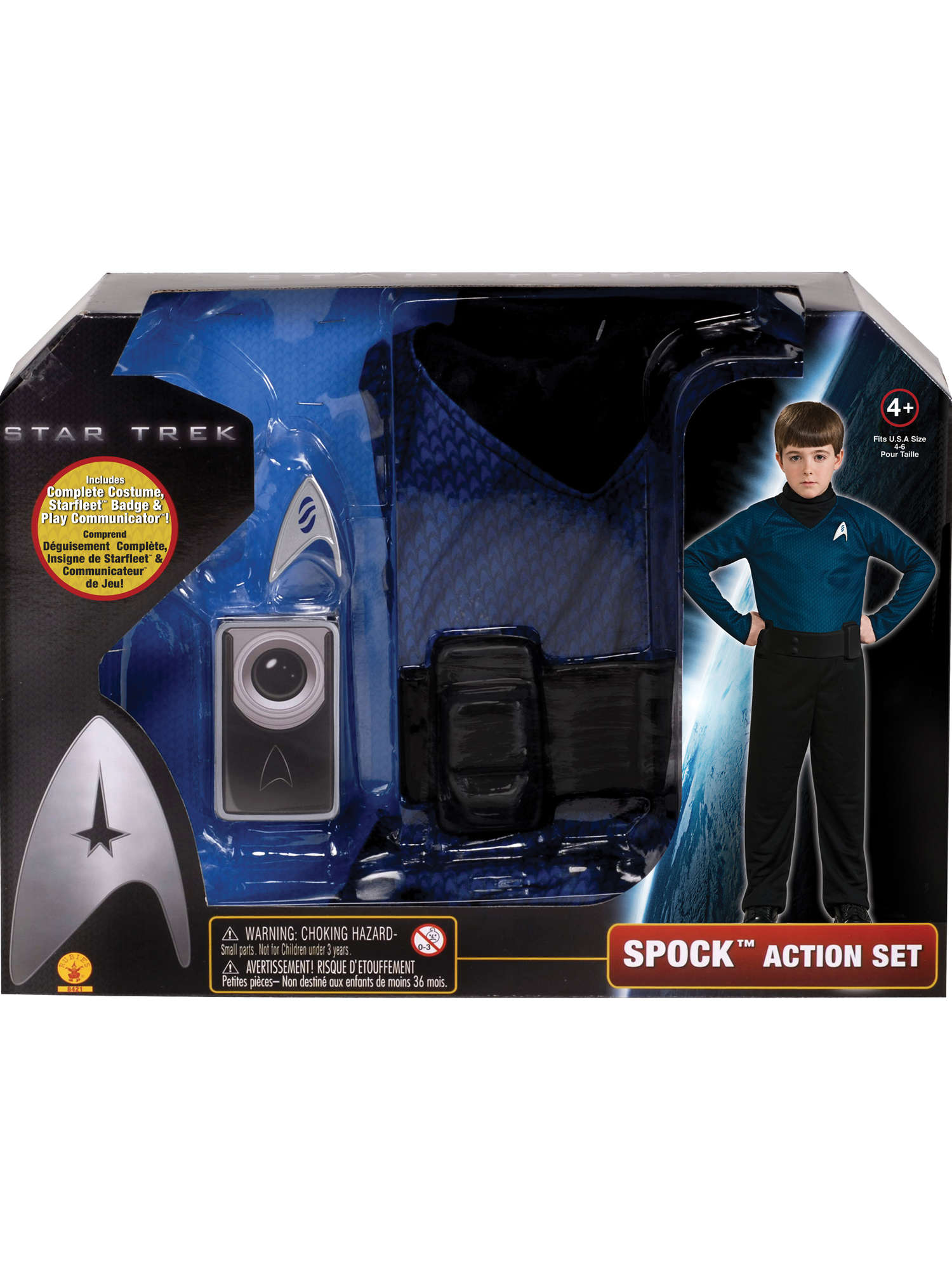 Spock, Multi, Star Trek, Kids Costumes, , Back