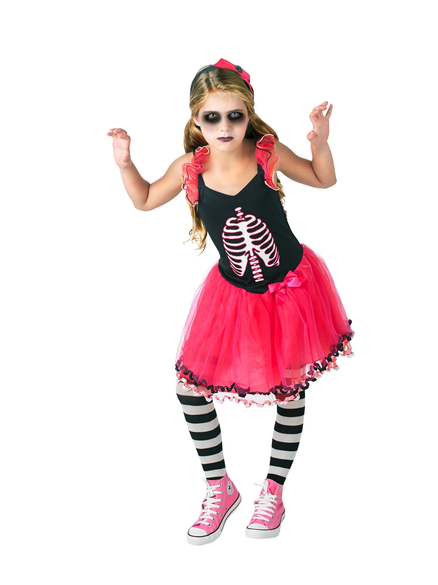 Skeleton, Multi, Generic, Kids Costumes, Small, Back