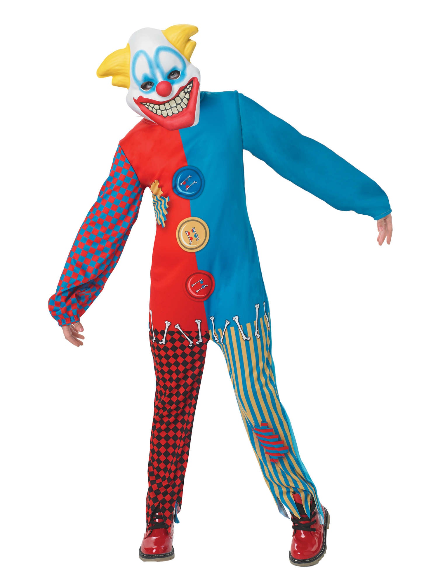 Clown, Multi, Generic, Kids Costumes, Medium, Front