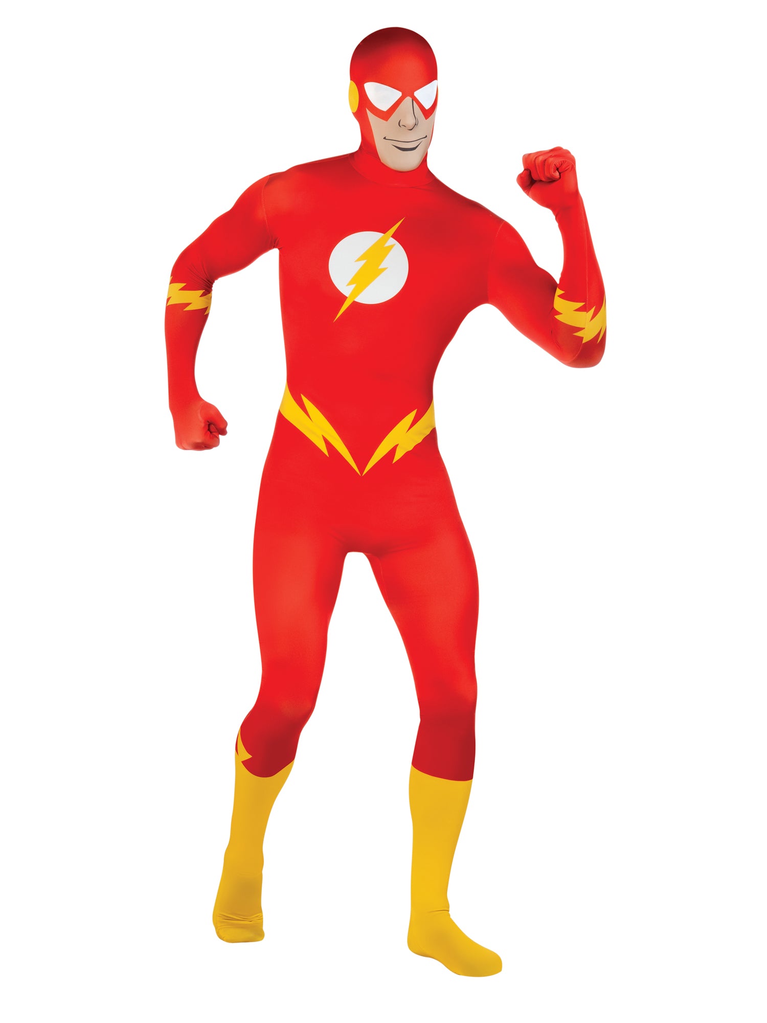 The Flash, 2nd Skin, Multi, DC, Adult Costume, Extra Large, Front