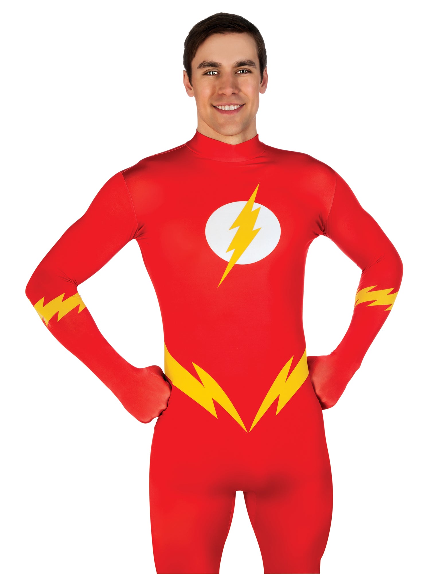 The Flash, 2nd Skin, Multi, DC, Adult Costume, Extra Large, Back