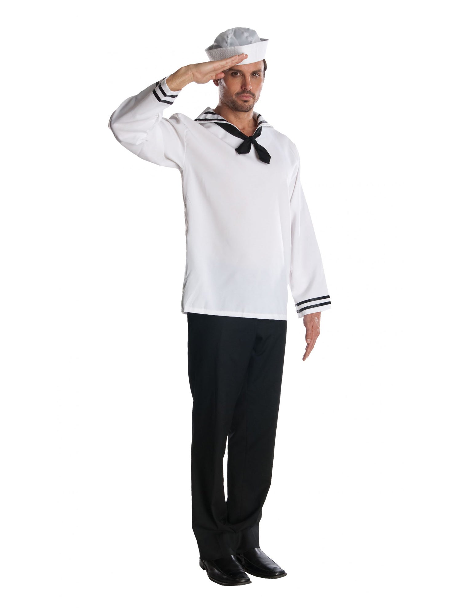 Sailor, White, Generic, Adult Costume, , Front