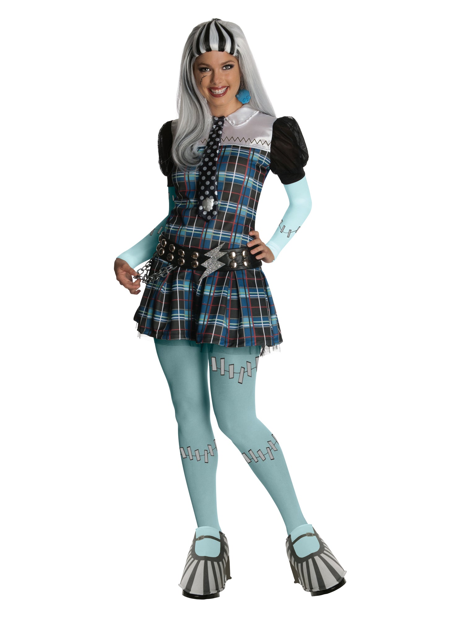 Frankie Stein, Multi, Monster High, Adult Costume, , Front