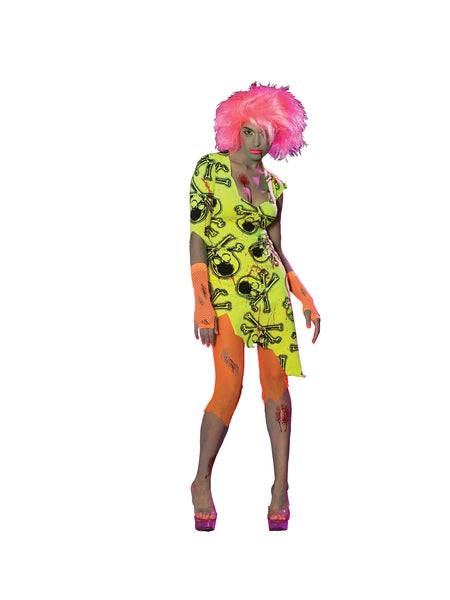 Adult Neon Rave Zombie Costume