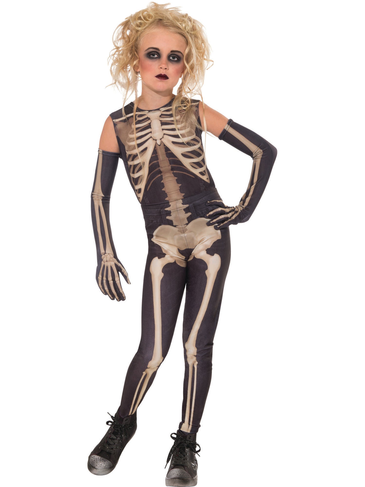 Skeleton, Multi, Generic, Kids Costumes, Small, Front