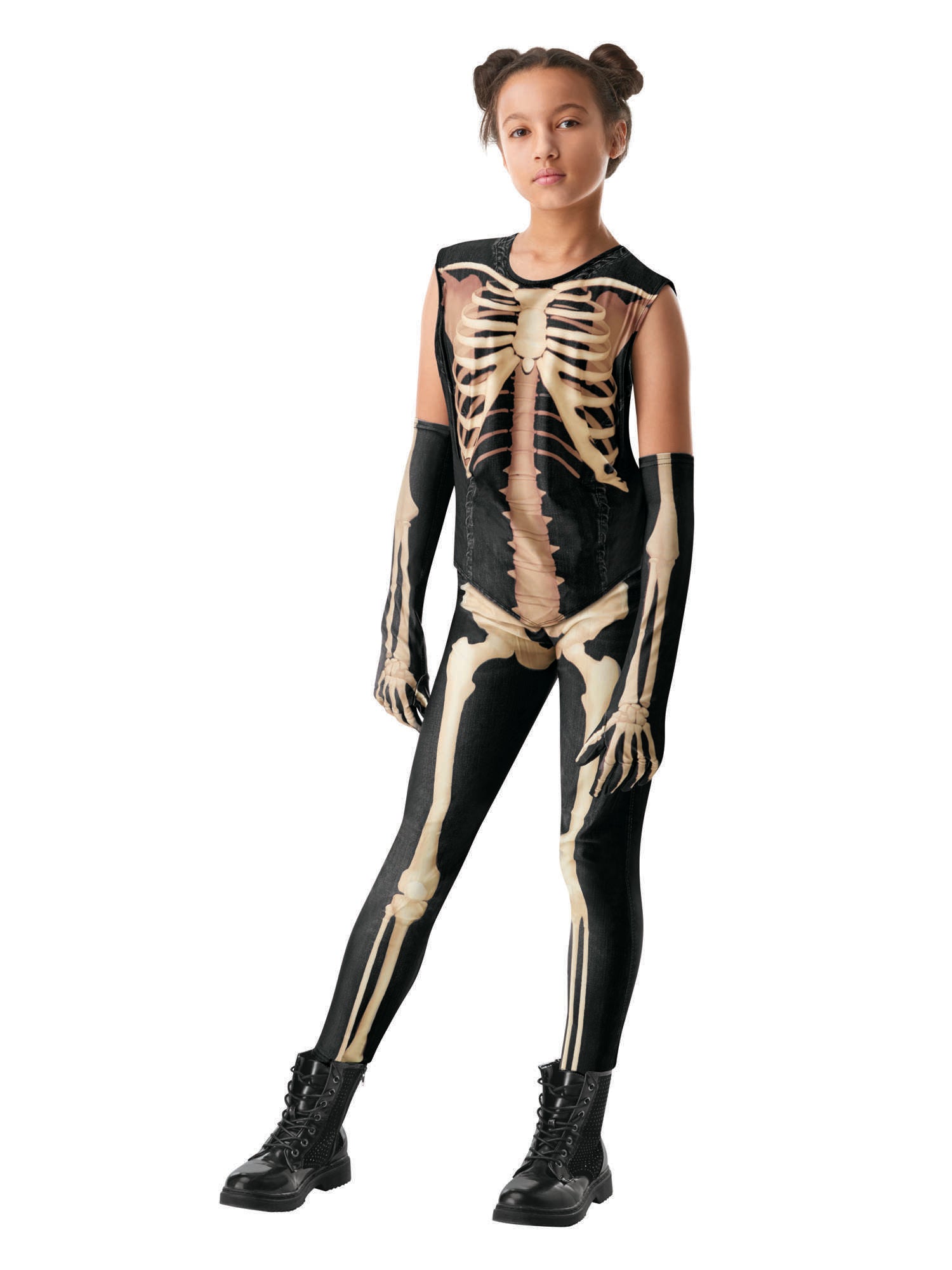 Skeleton, Multi, Generic, Kids Costumes, Small, Back