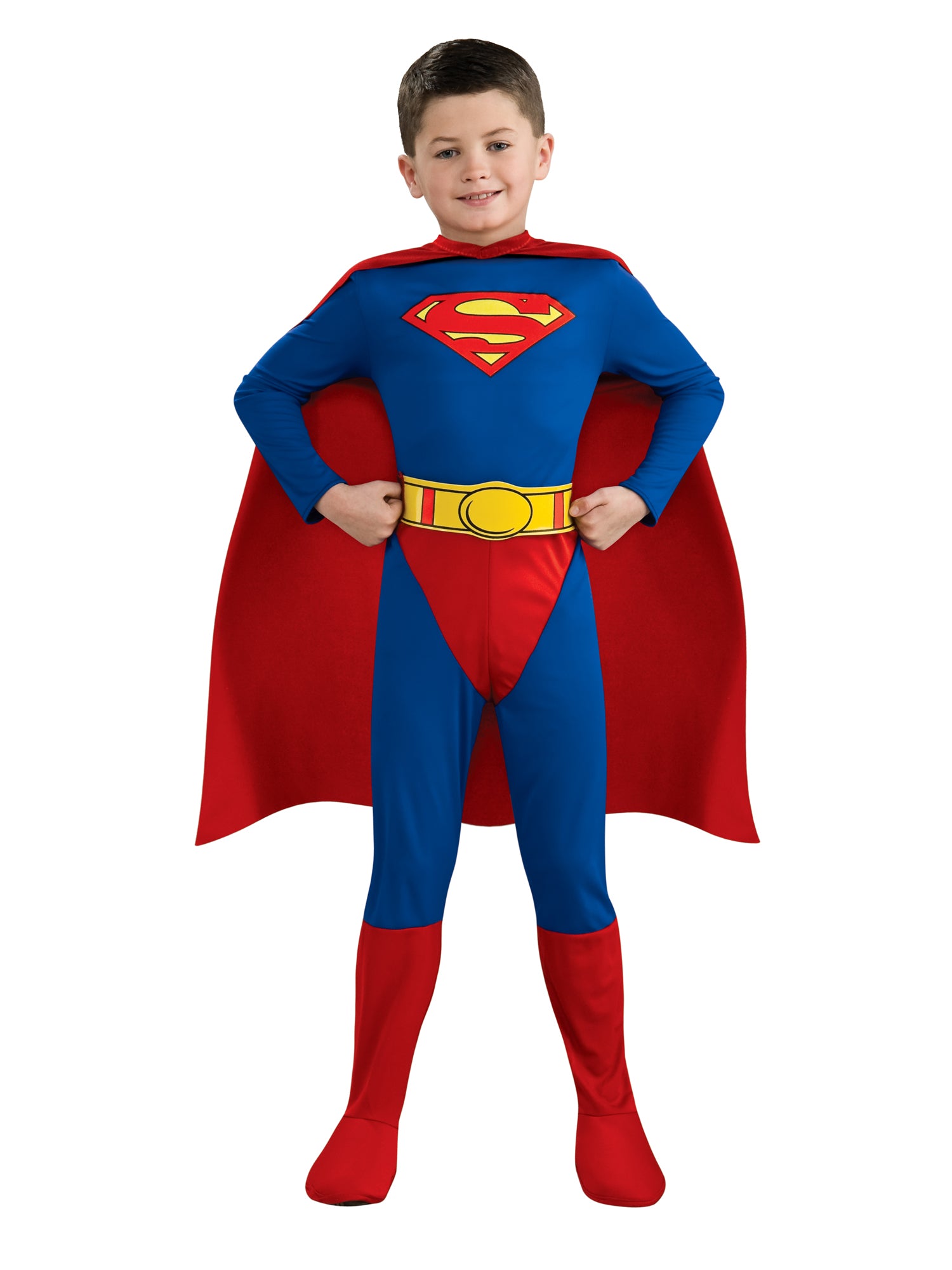 Superman, Multi, WB DC Comics, Kids Costumes, Standard, Front