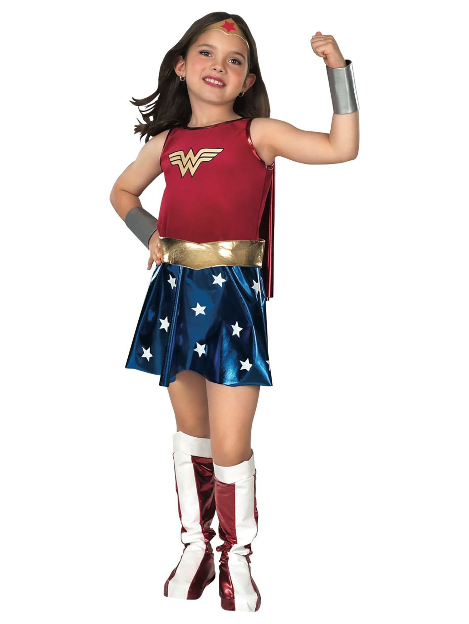 Wonder Woman, Superman, Multi, DC, Kids Costumes, Large, Front