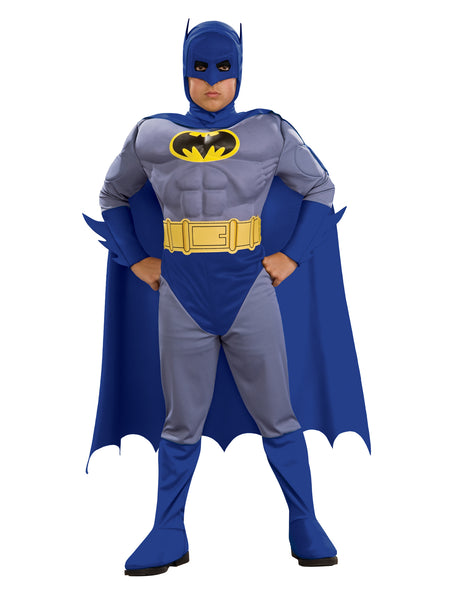 Kids Deluxe Muscle Chest Batman Costume