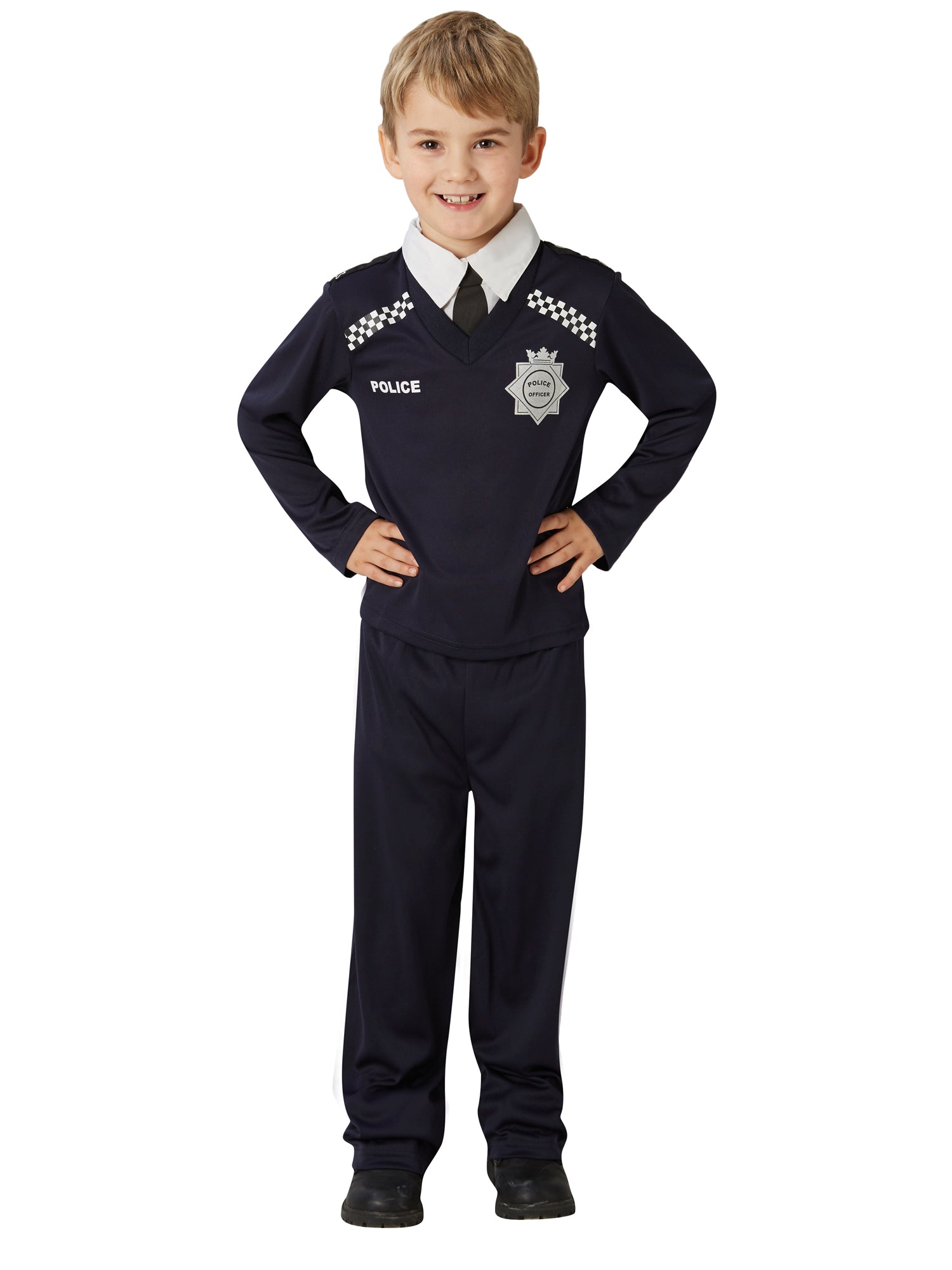 Police, Multi, Generic, Kids Costumes, Medium, Back