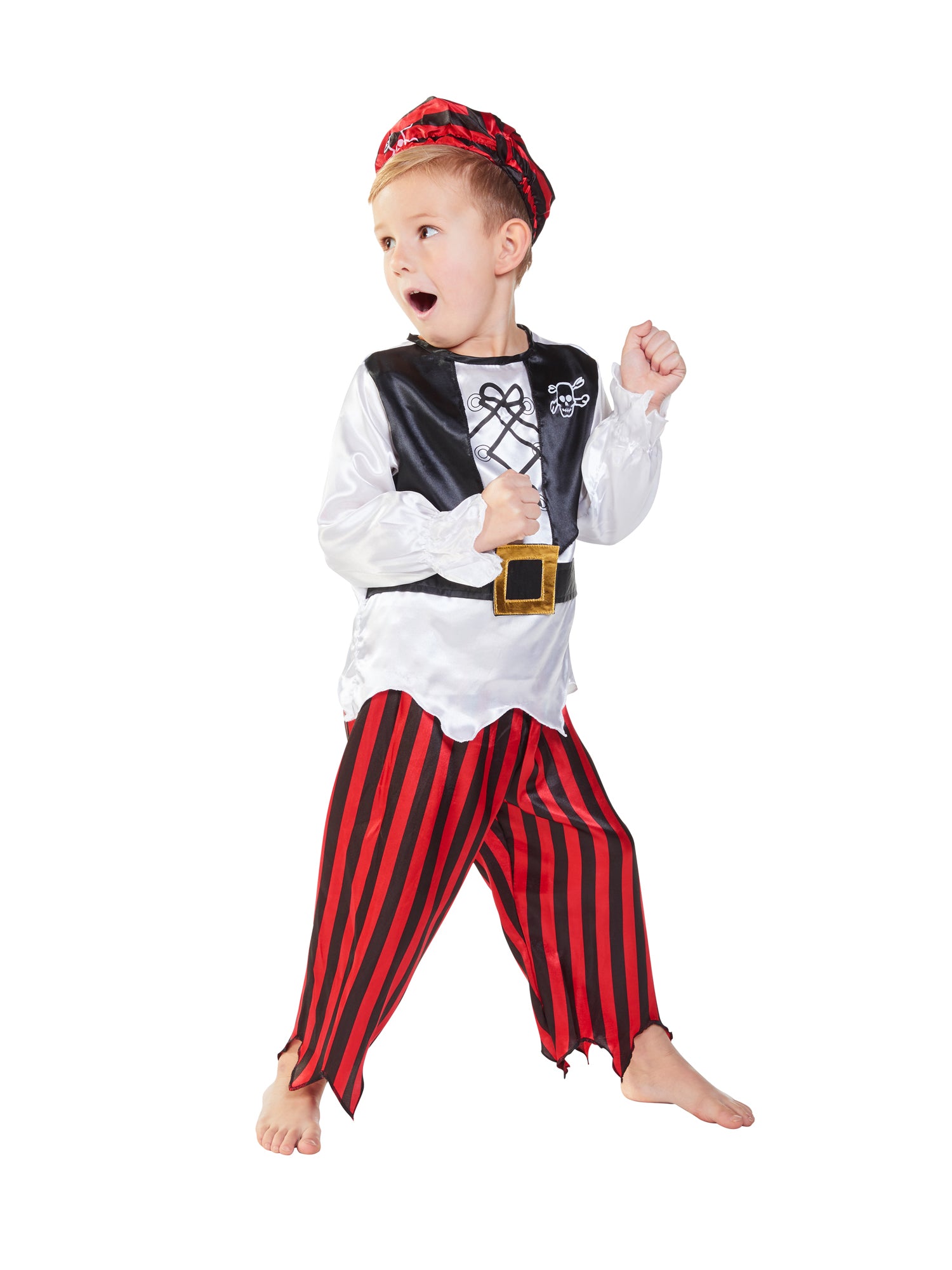 Pirate, Multi, Generic, Kids Costumes, Small, Back