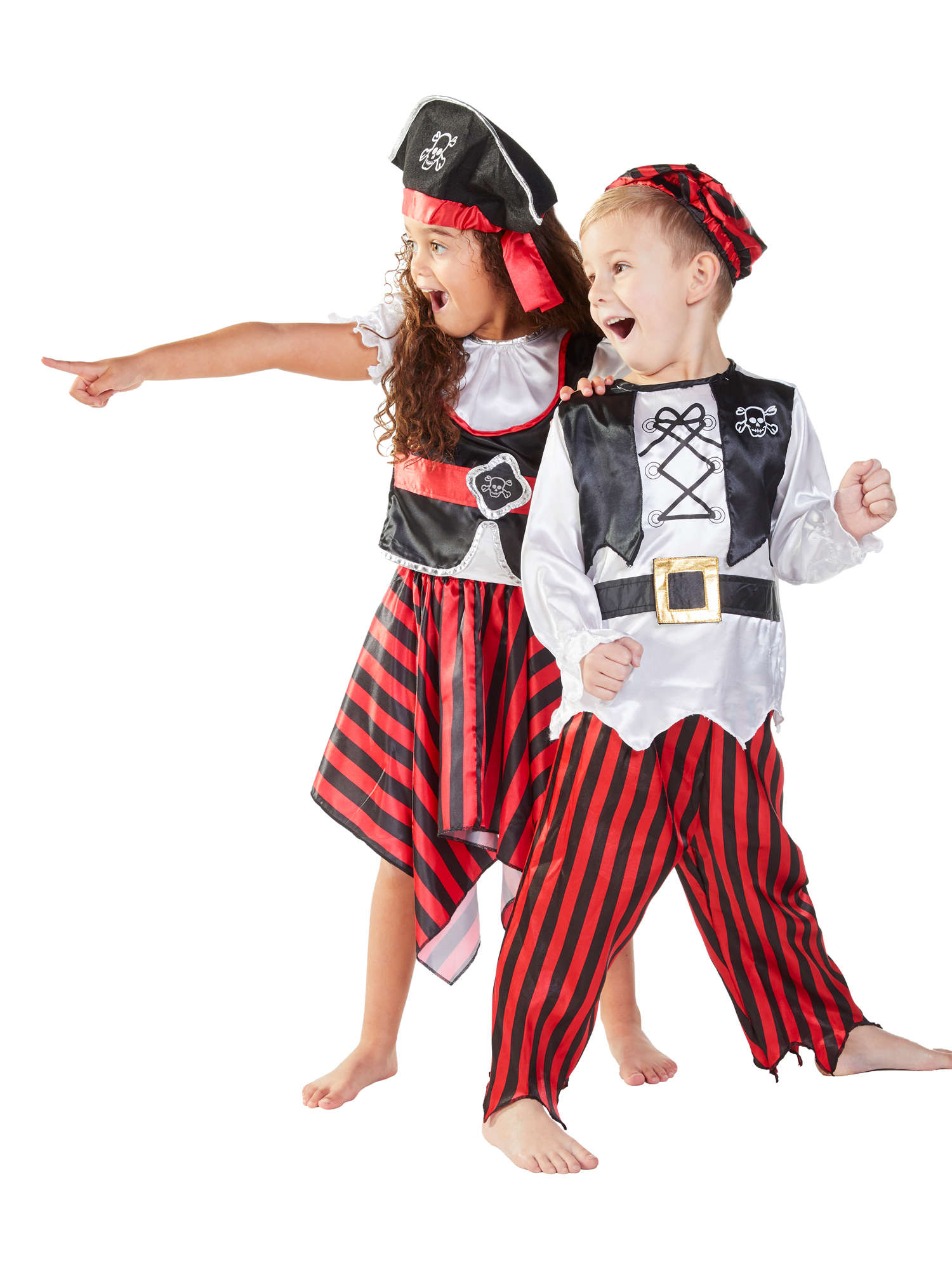 Pirate, Multi, Generic, Kids Costumes, Medium, Side