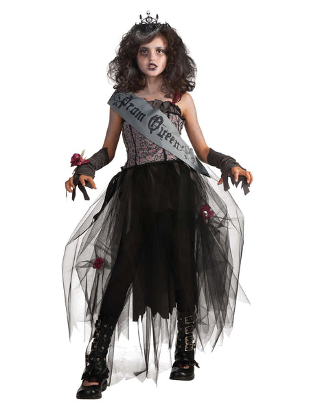 Kids Goth Prom Queen Costume