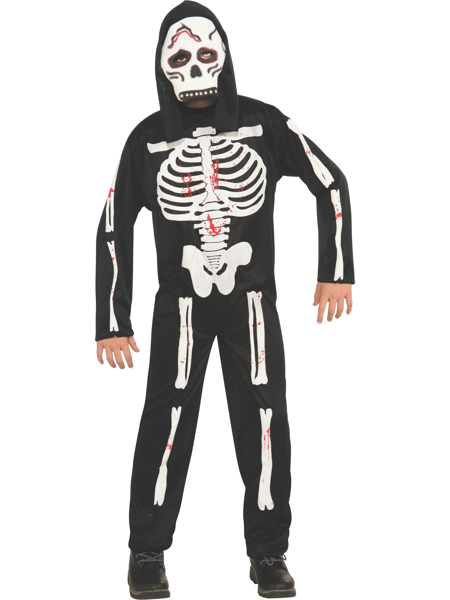 Skeleton, Multi, Generic, Kids Costumes, Medium, Front