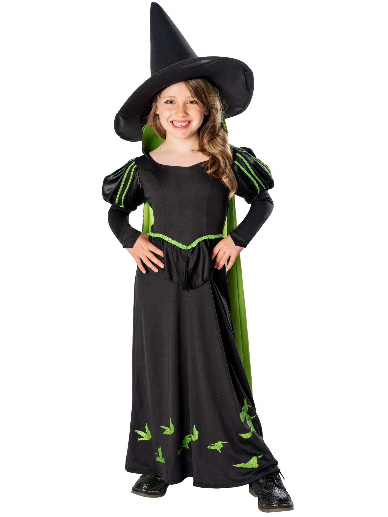 Wicked Witch Of The West, Multi, WB Classic, Kids Costumes, Medium, Back