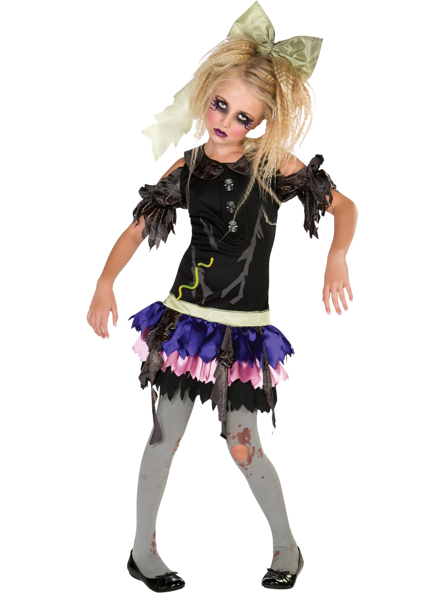 Zombie, Multi, Generic, Kids Costumes, Small, Front