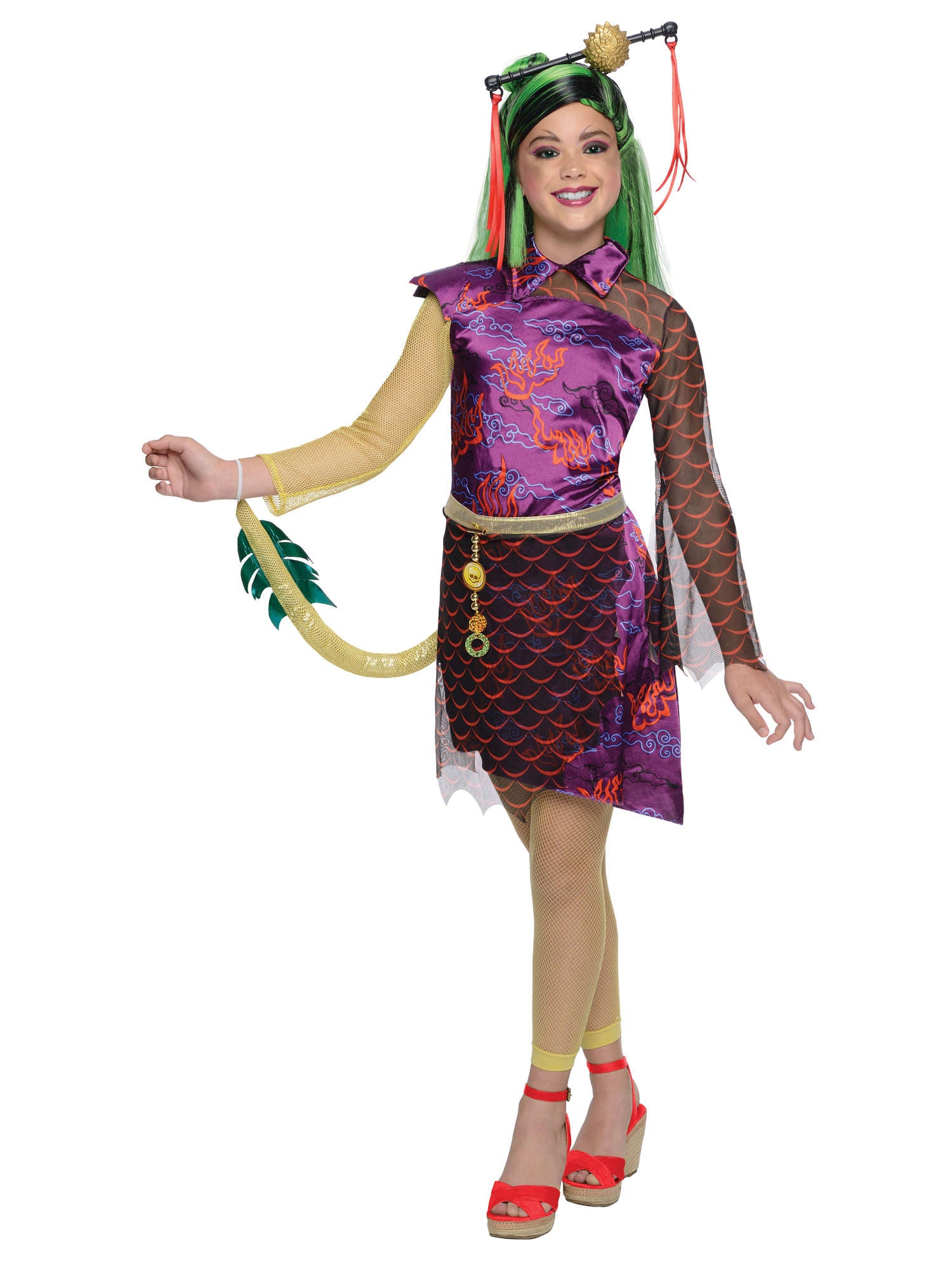 Jinafire, Multi, Monster High, Kids Costumes, , Front