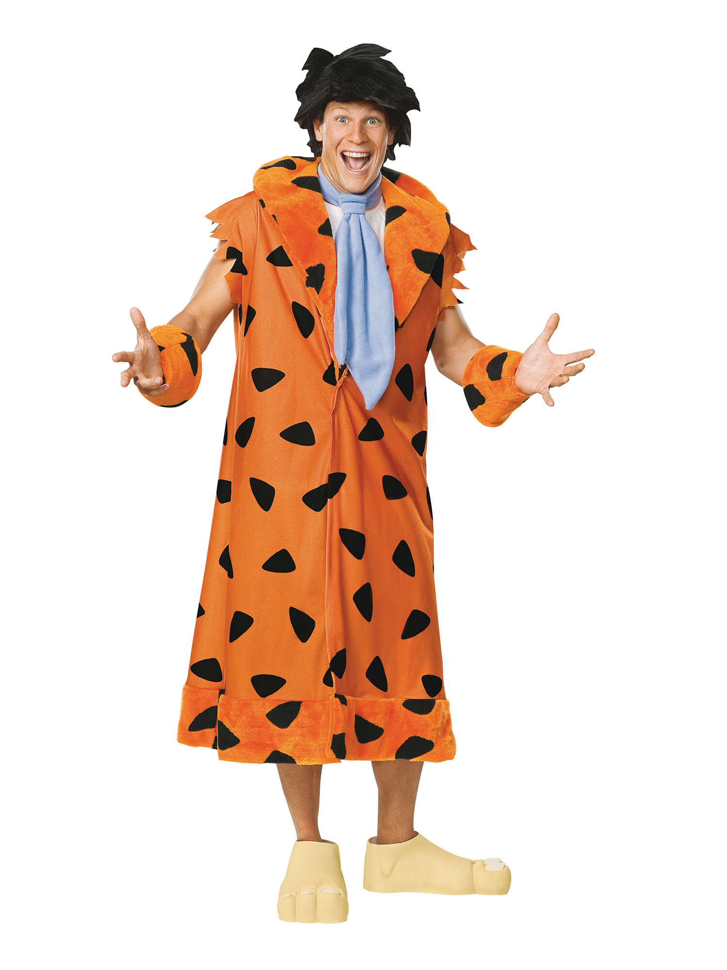 Fred Flintstone, Multi, The Flintstones, Adult Costume, Extra Large, Front