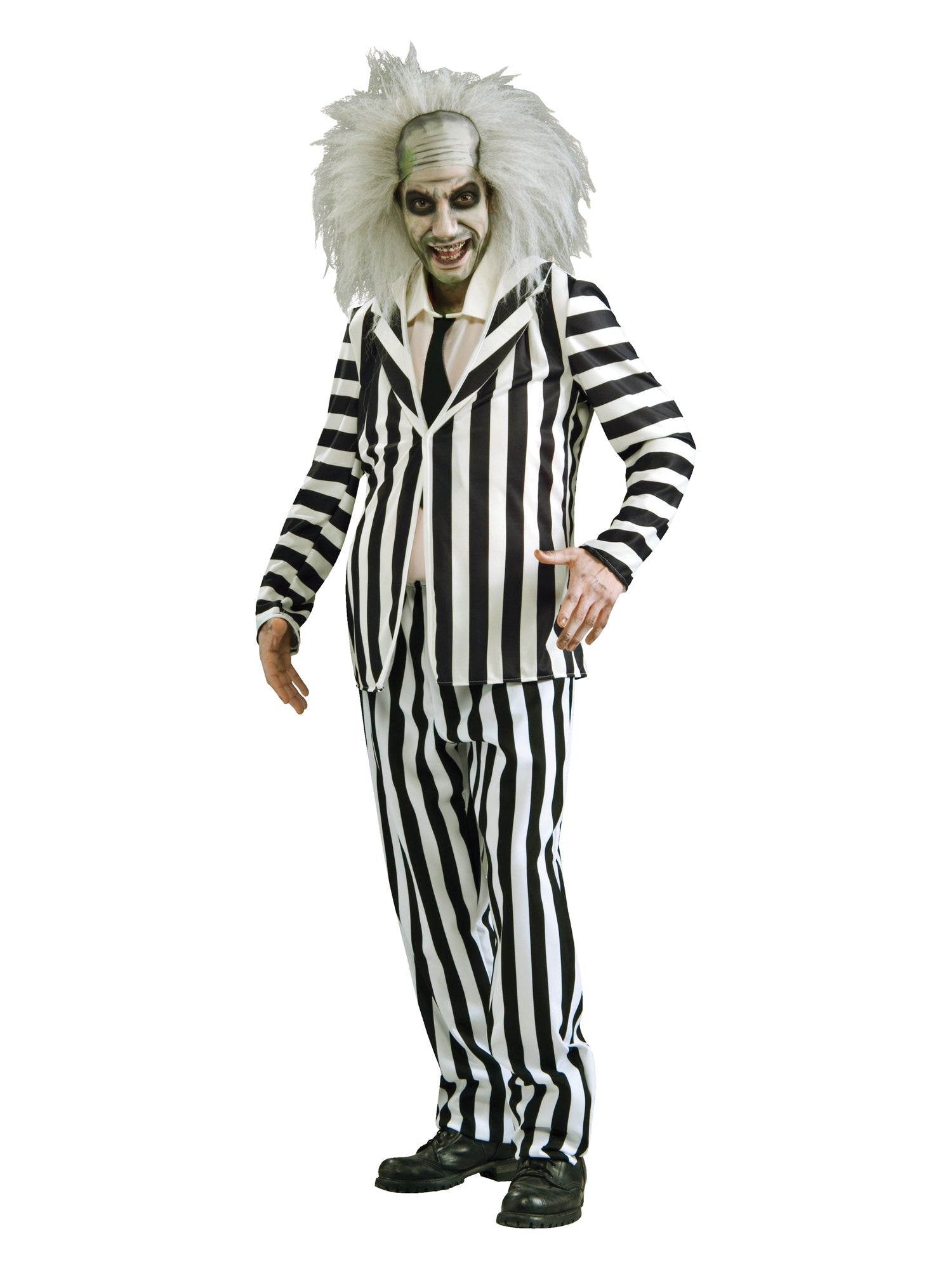 Beetlejuice, Multi, Beetlejuice, Adult Costume, Extra Large, Front