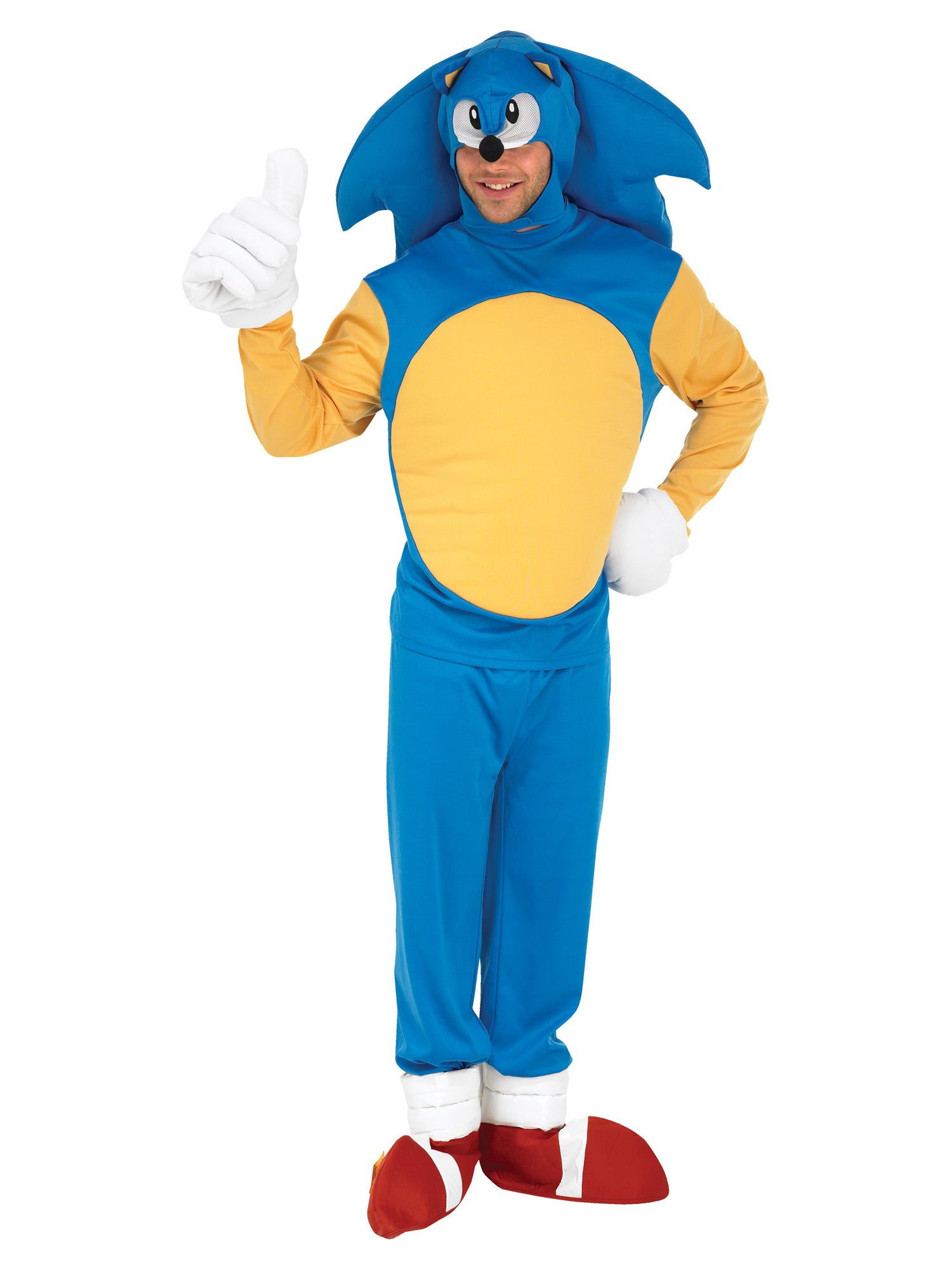 Sonic The Hedgehog, Multi, Sonic, Adult Costume, Extra Large, Front
